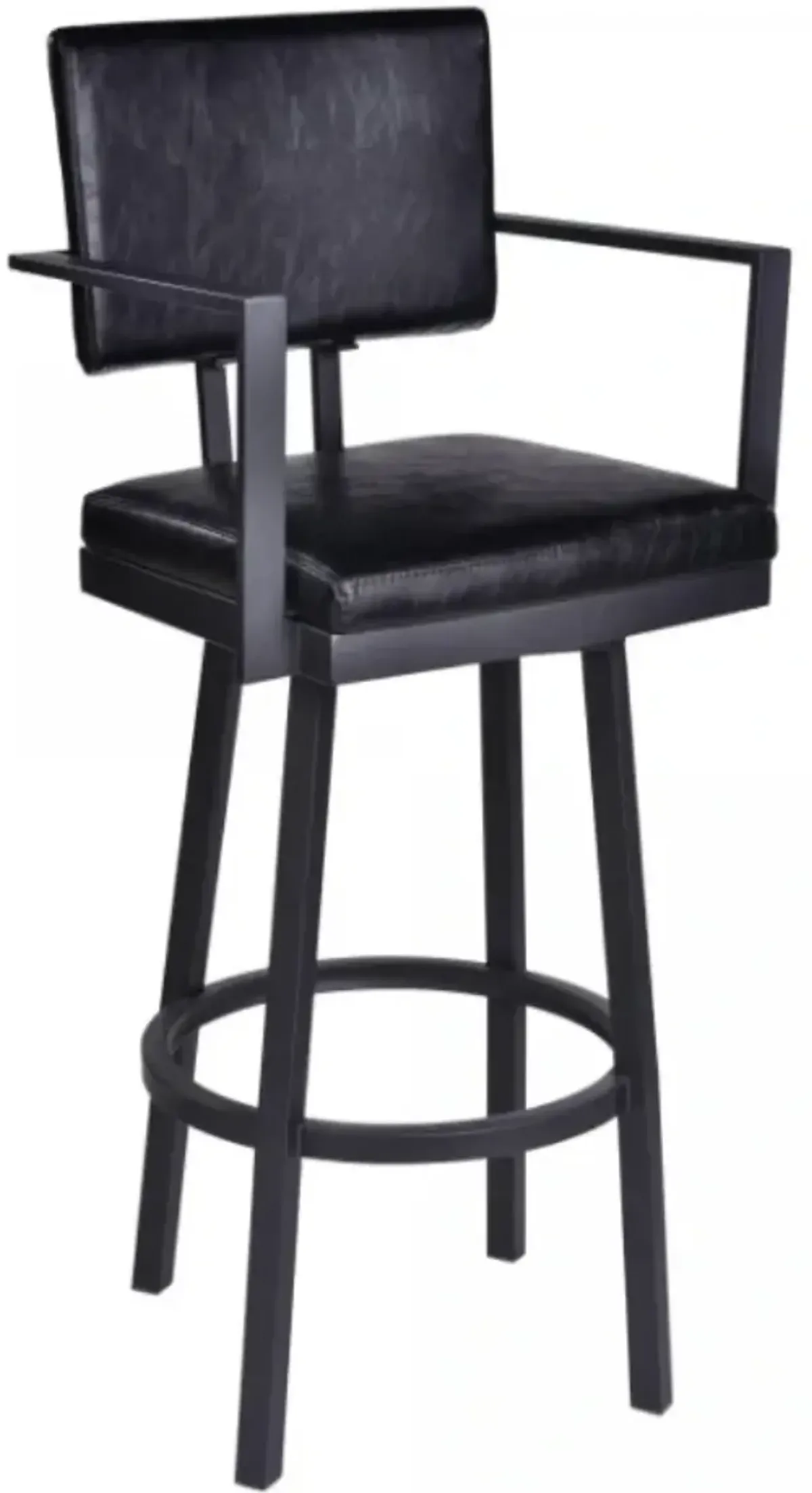 Armen Living Balboa Vintage Black 26” Counter Stool