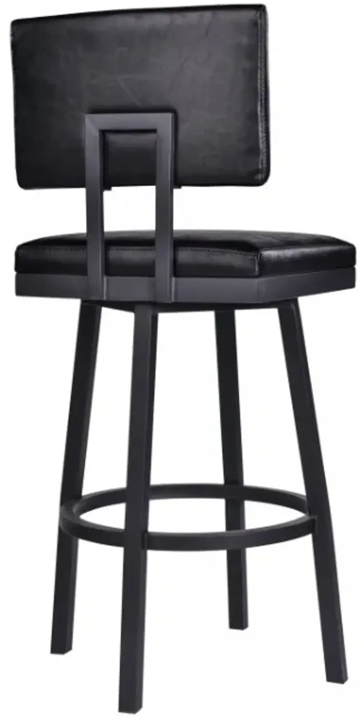 Armen Living Balboa Vintage Black 26” Counter Stool