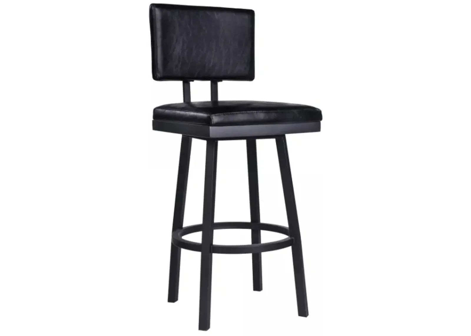 Armen Living Balboa Vintage Black 26” Counter Stool