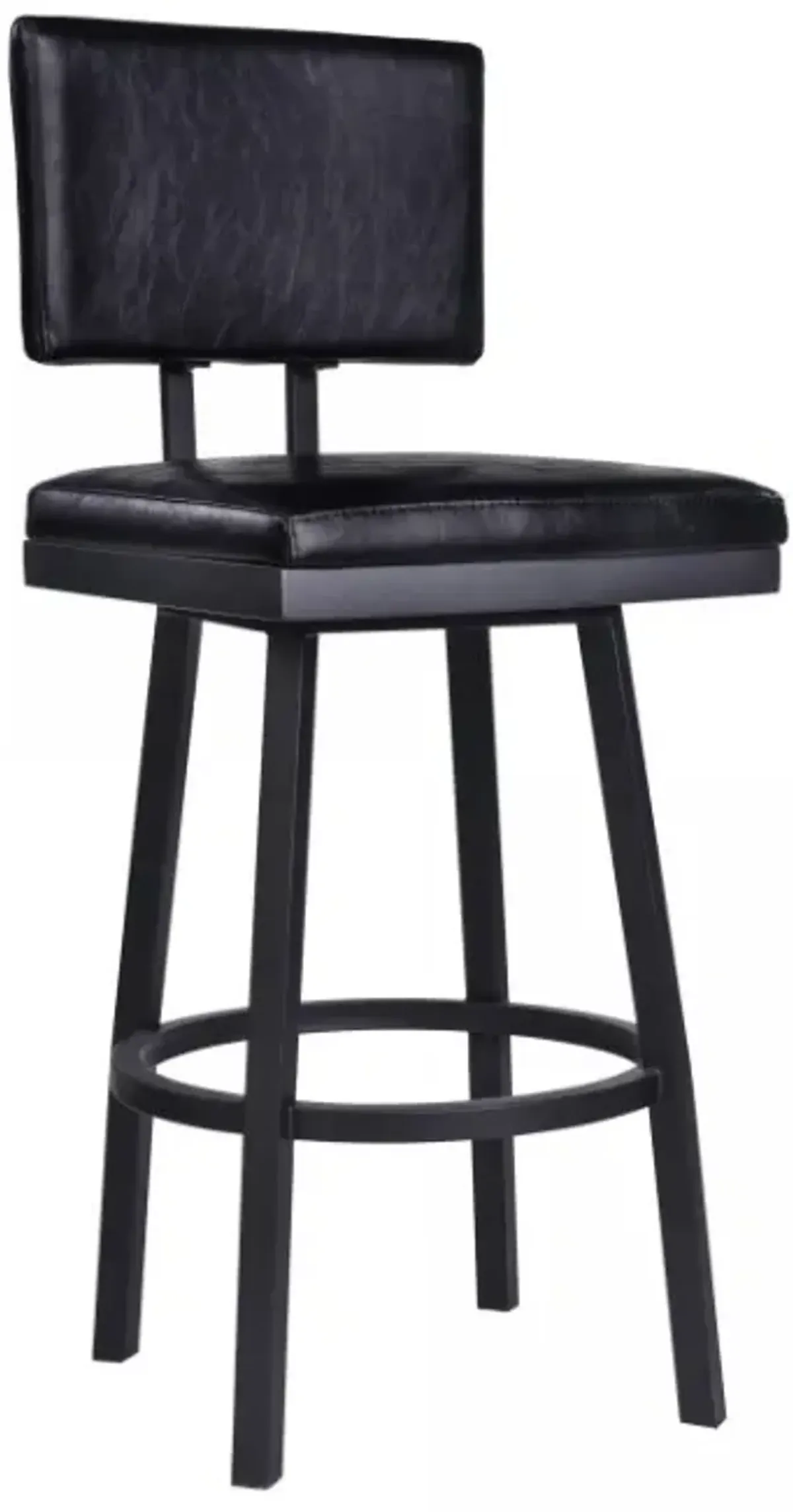 Armen Living Balboa Vintage Black 26” Counter Stool