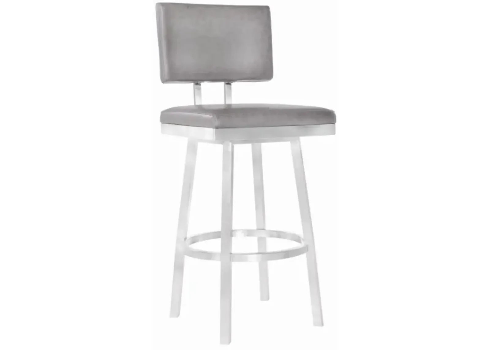 Armen Living Balboa Vintage Gray 26” Counter Stool