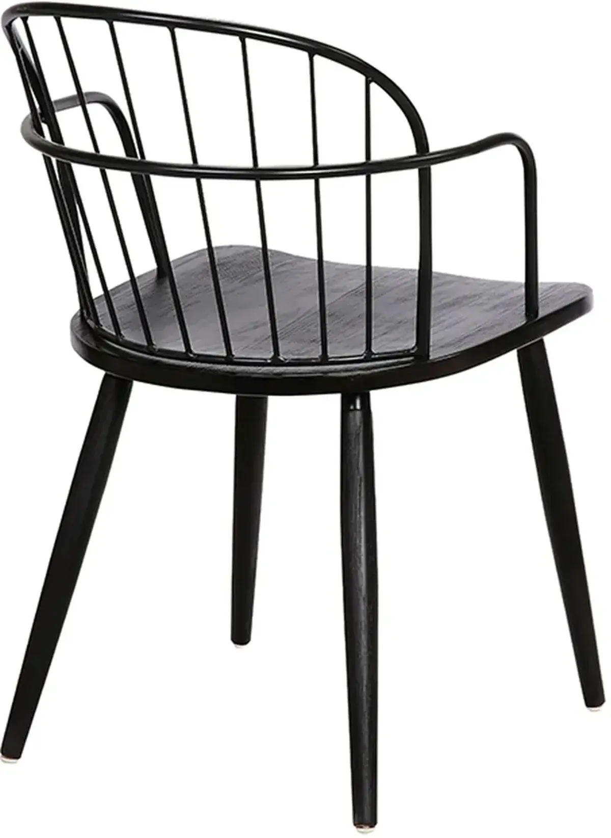 Armen Living Bradley Black Side Chair