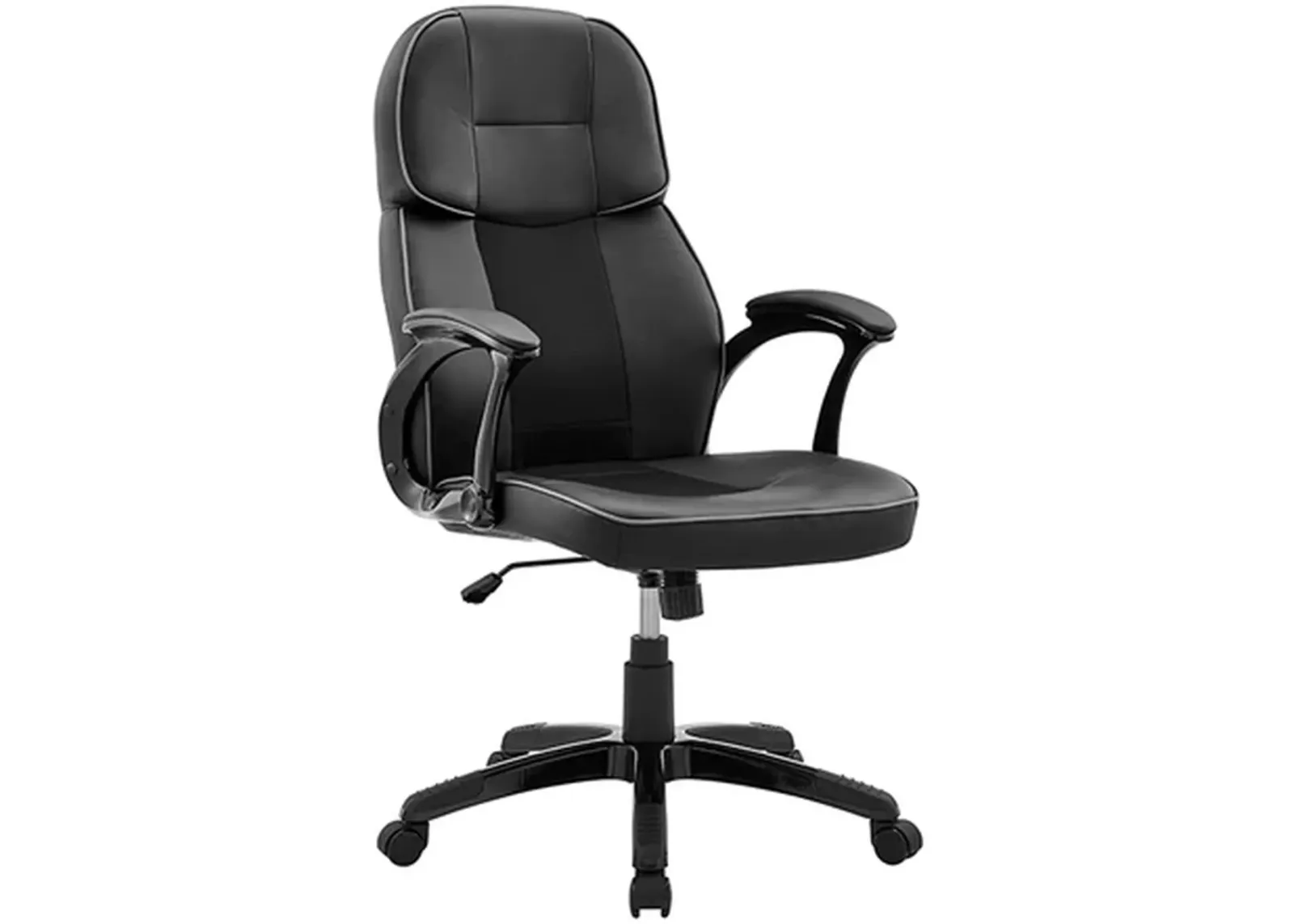 Armen Living Bender Black/Dark Grey Adjustable Racing Gaming Chair