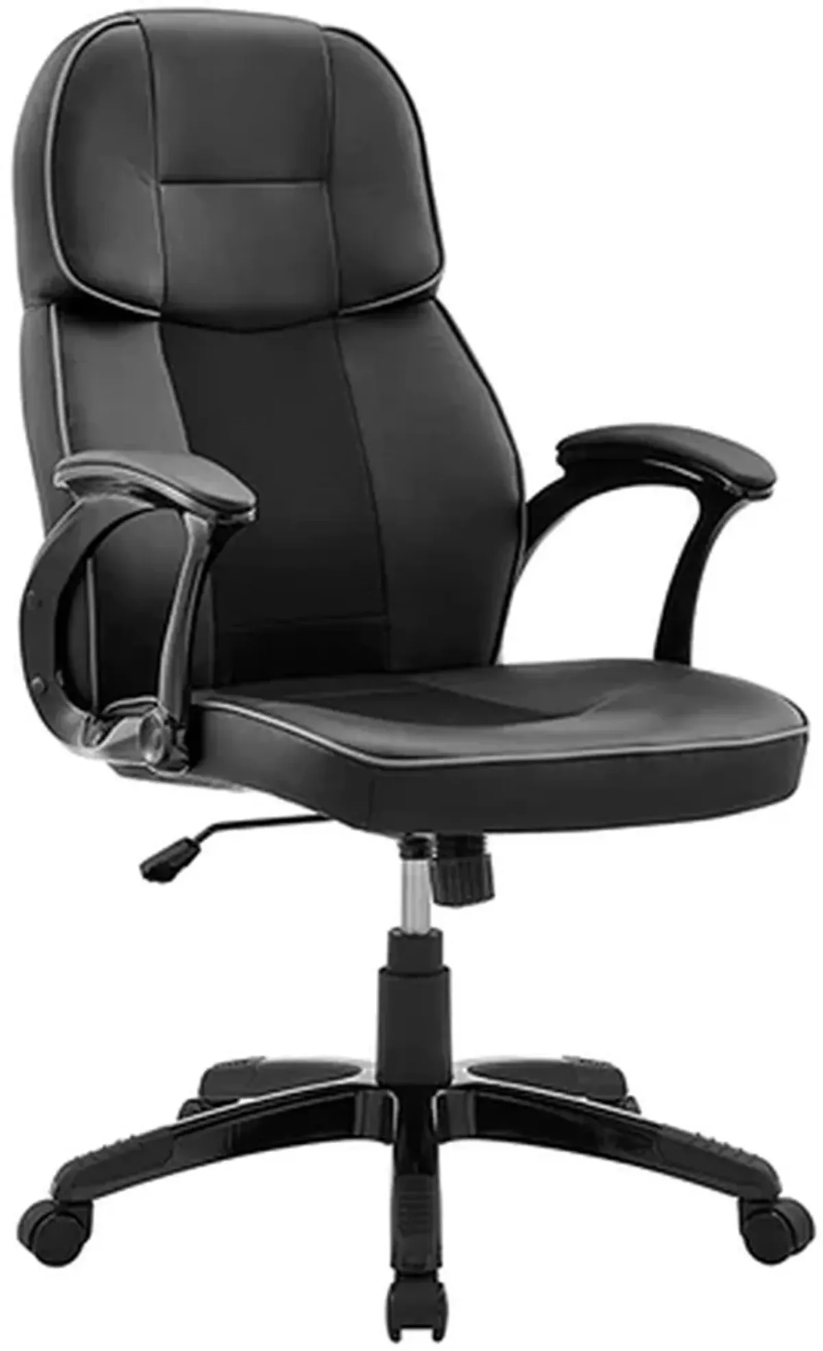 Armen Living Bender Black/Dark Grey Adjustable Racing Gaming Chair