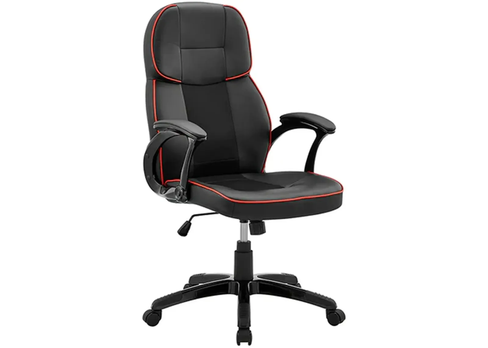 Armen Living Bender Black/Red Adjustable Racing Gaming Chair