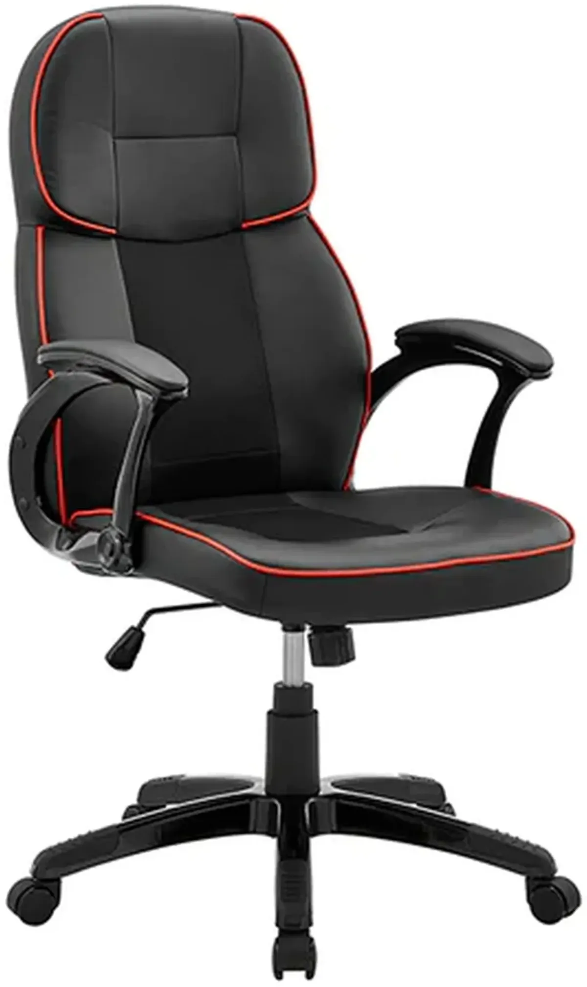 Armen Living Bender Black/Red Adjustable Racing Gaming Chair