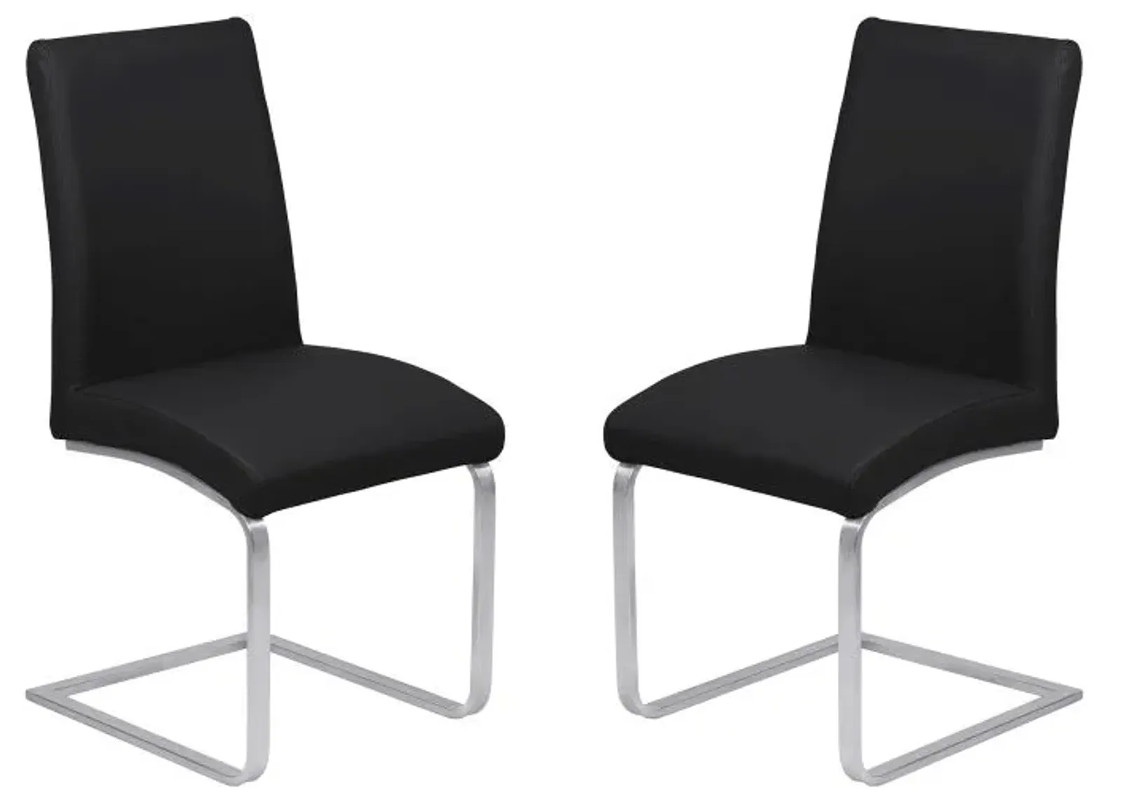 Armen Living Blanca Black Dining Chairs (Set of 2)