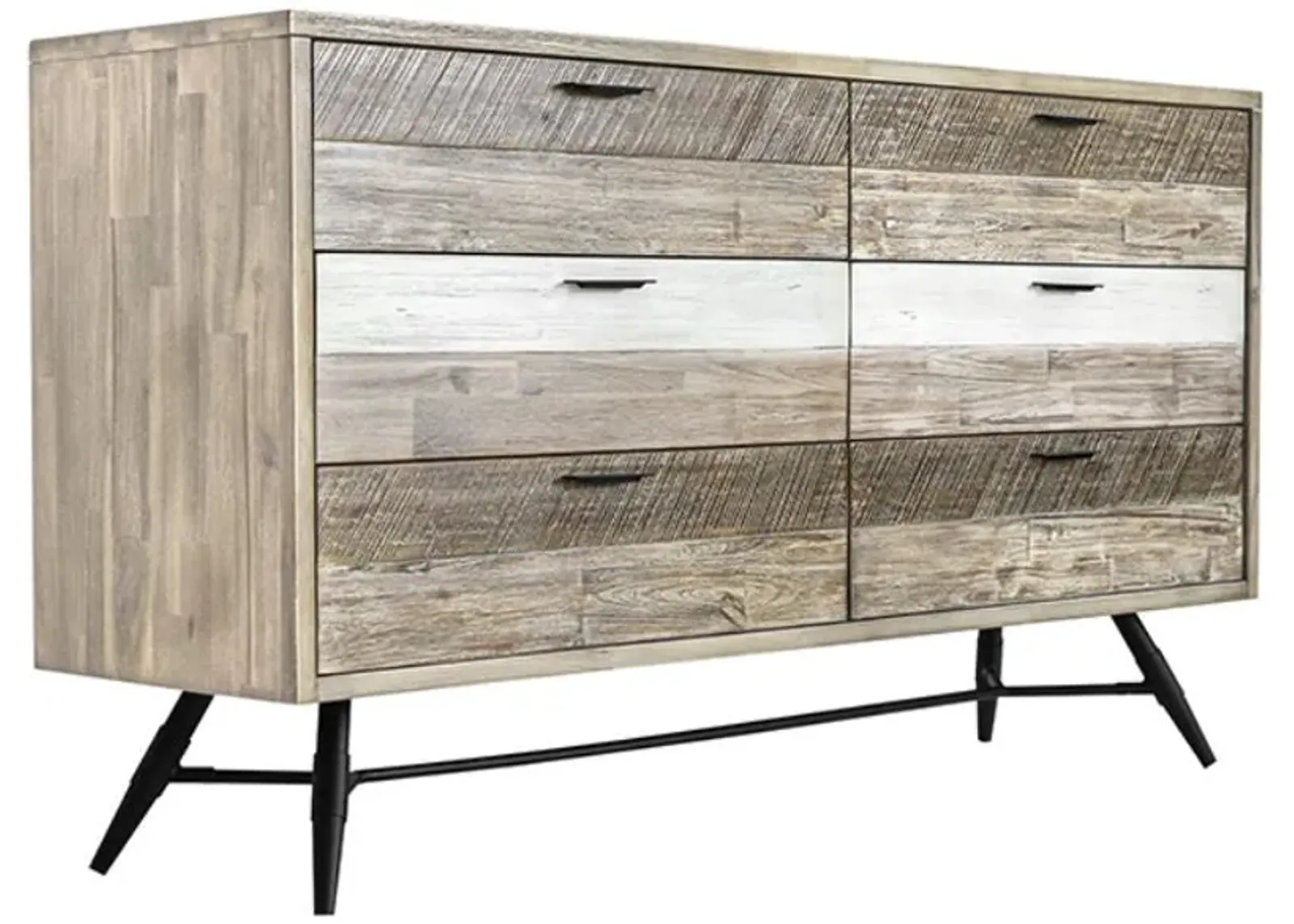 Armen Living Bridges Two Tone Grey Dresser 