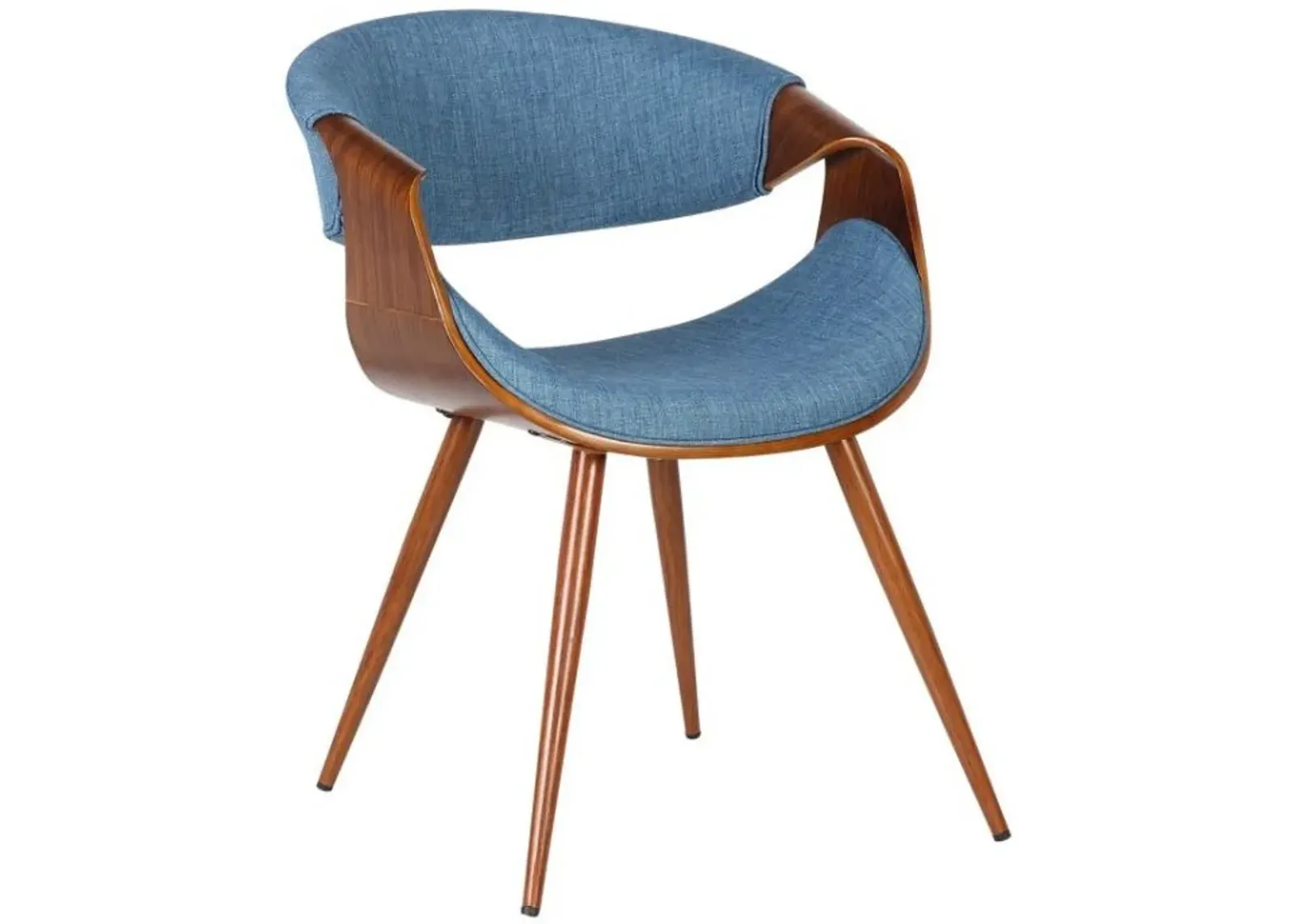 Armen Living Butterfly Blue Dining Chair