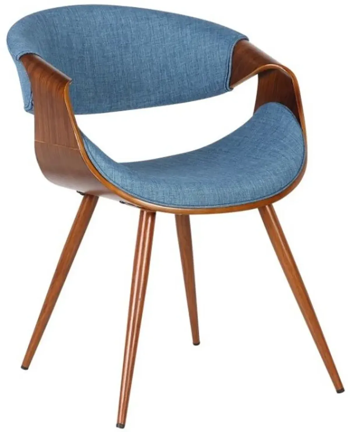 Armen Living Butterfly Blue Dining Chair