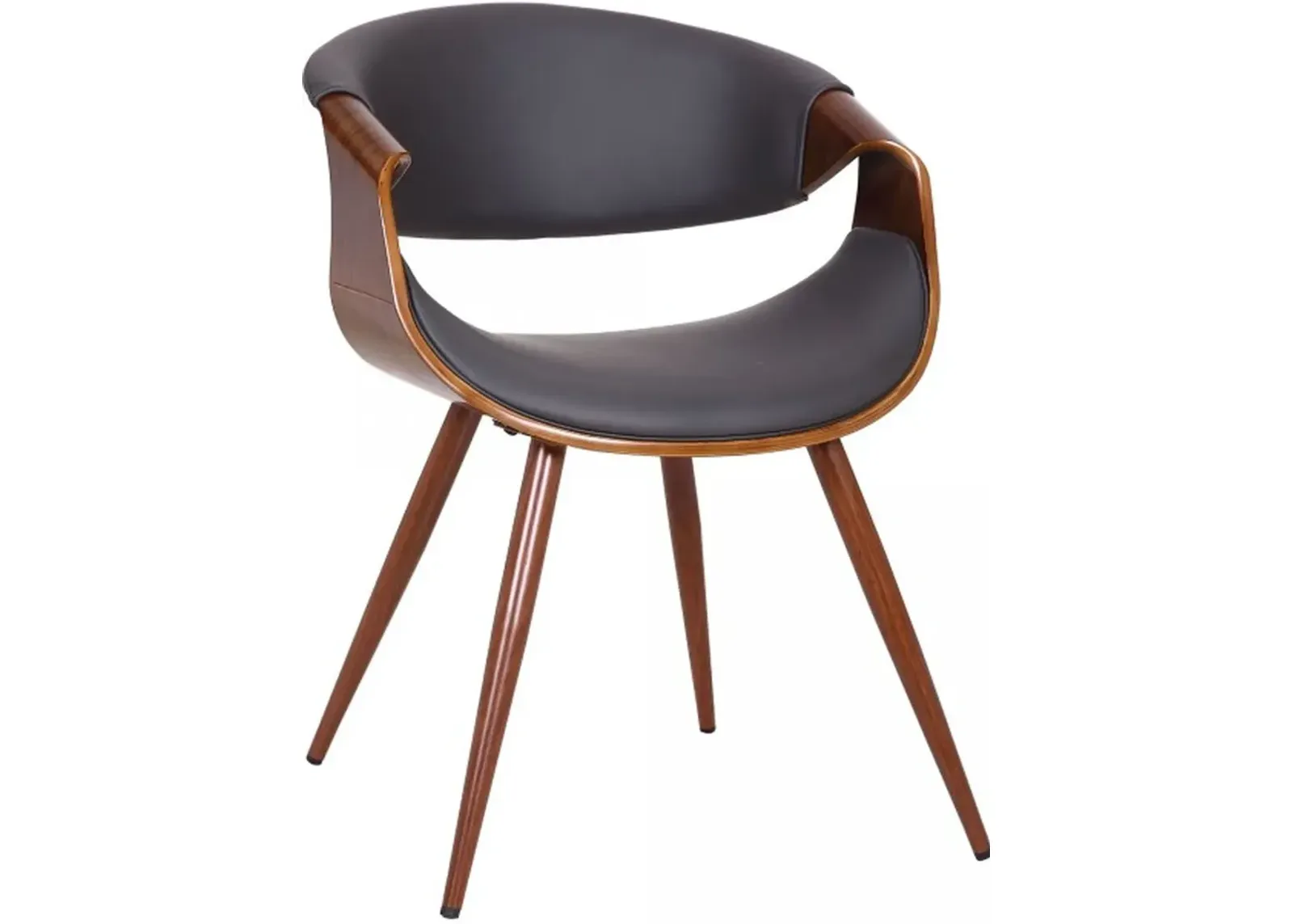 Armen Living Butterfly Walnut Dining Chair