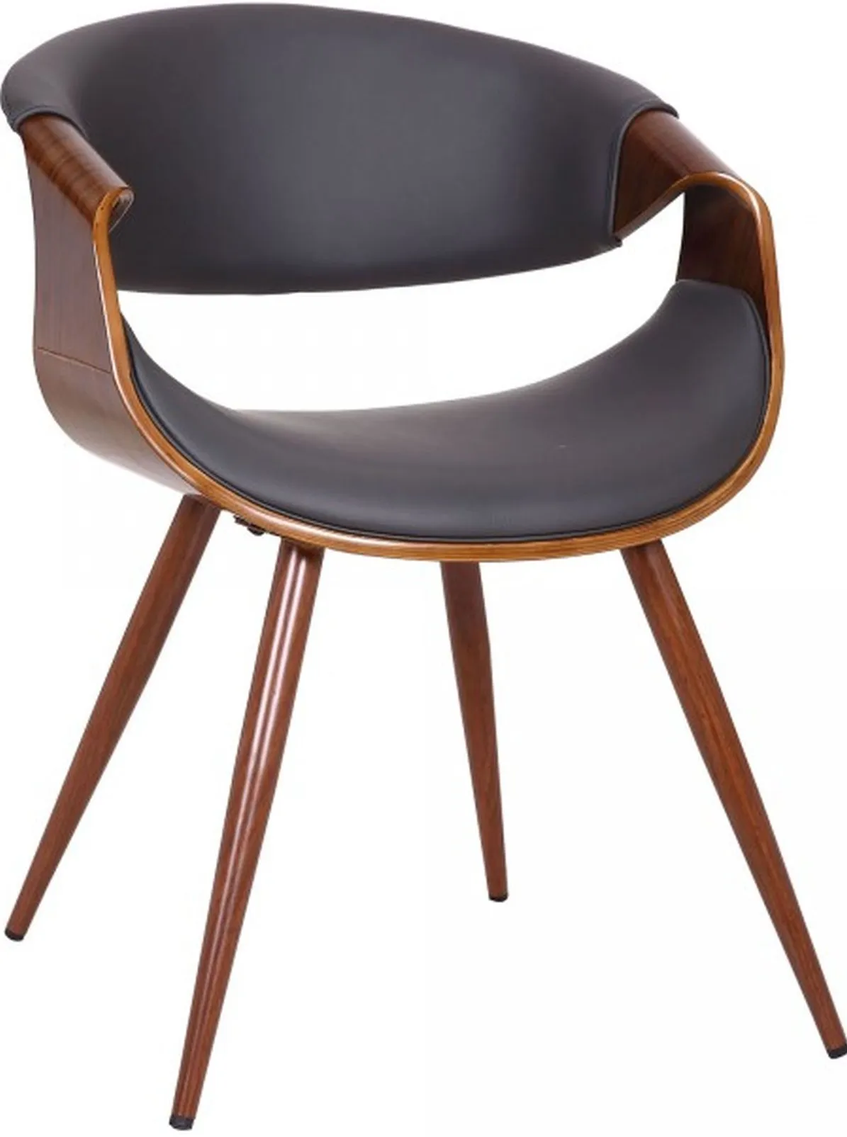 Armen Living Butterfly Walnut Dining Chair