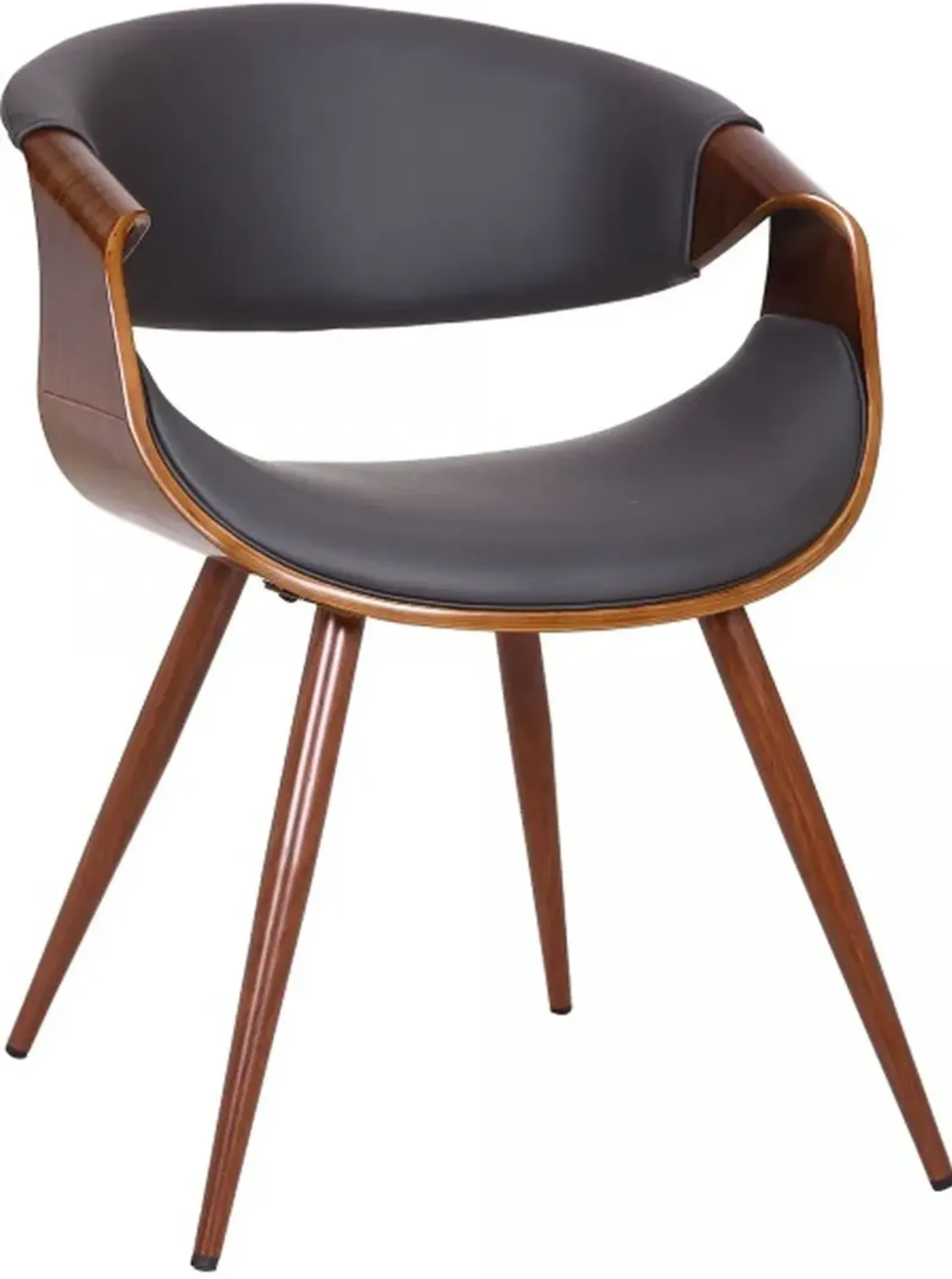 Armen Living Butterfly Walnut Dining Chair