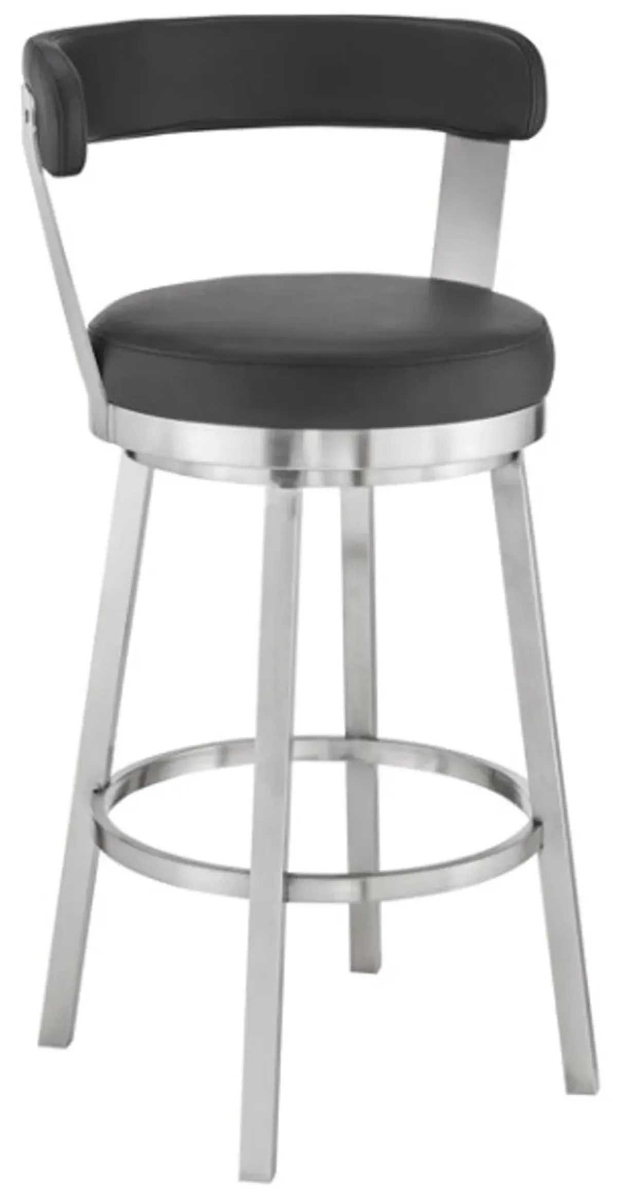 Armen Living Bryant Black 26" Swivel Counter Stool