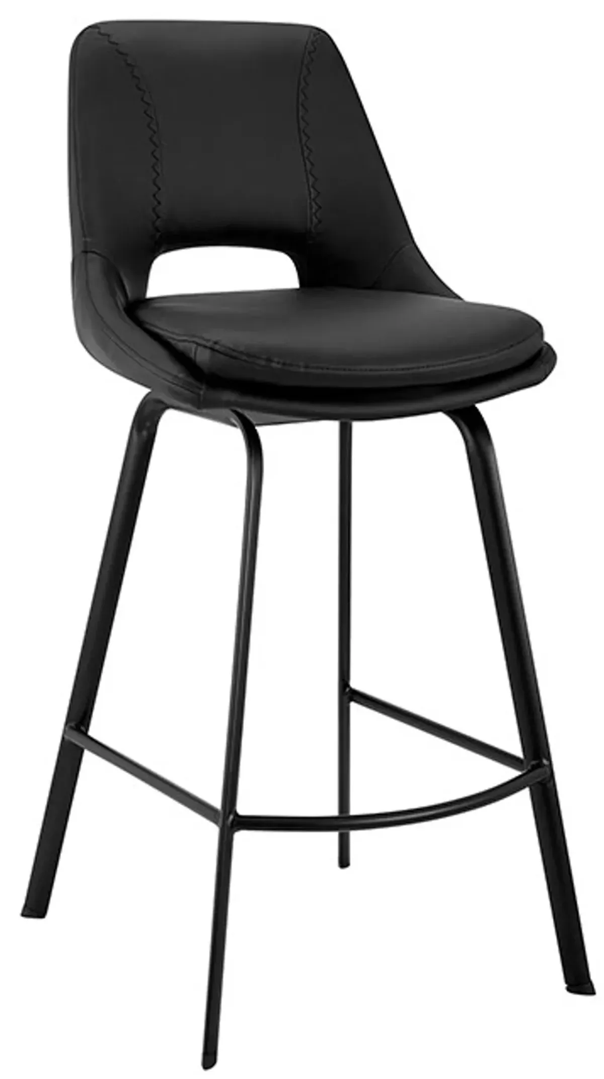 Armen Living Carise Black 26" Swivel Counter Stool