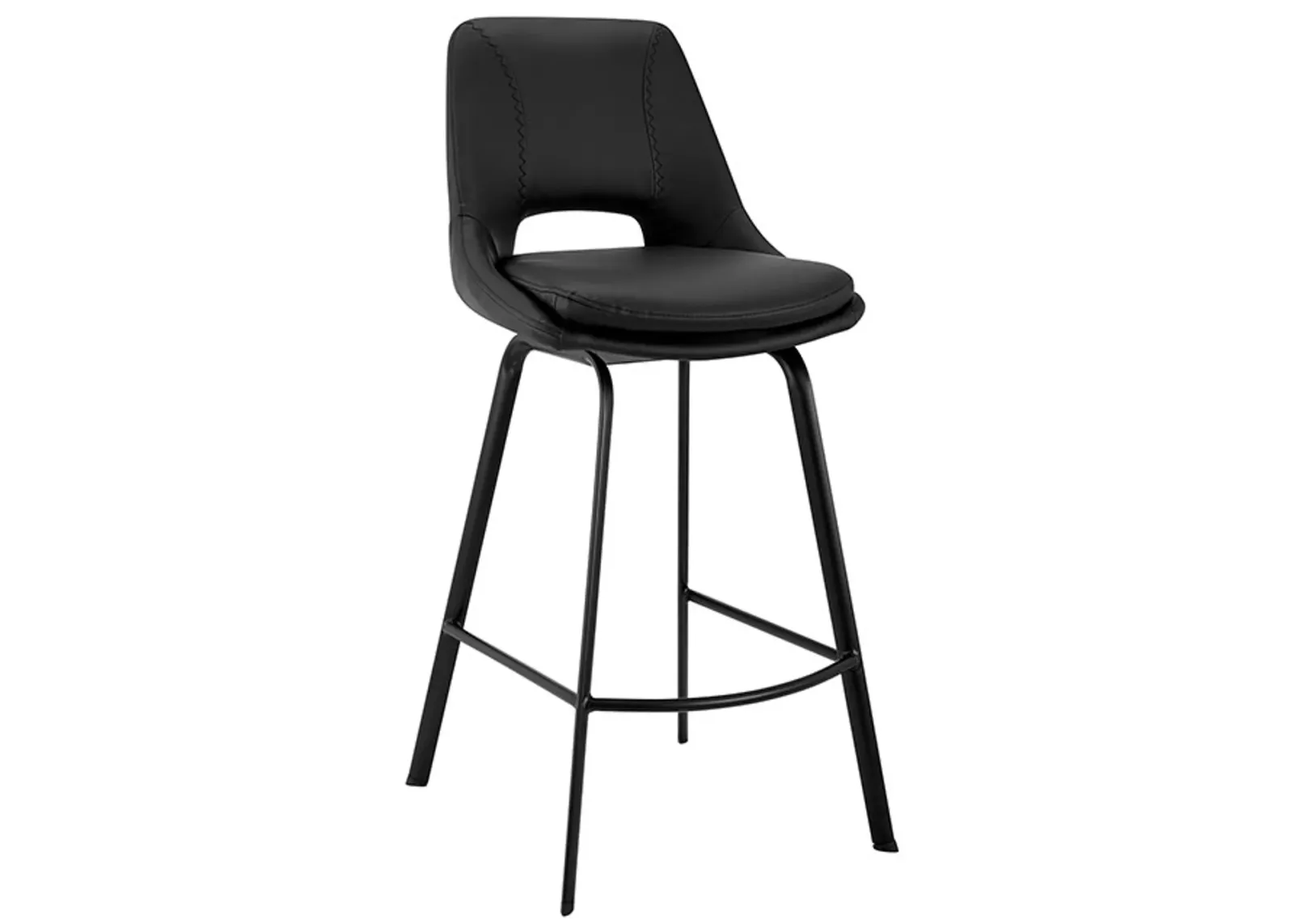 Armen Living Carise Black 30" Swivel Bar Stool