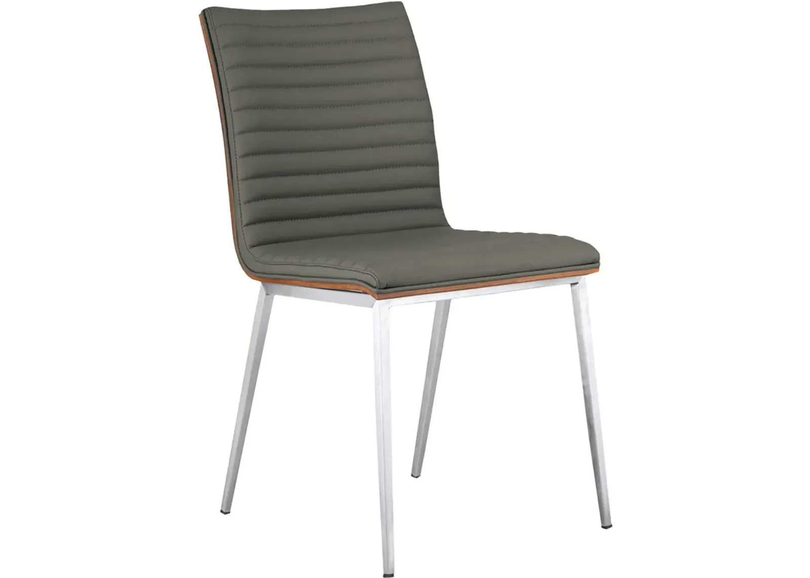 Armen Living Cafe 2-Piece Gray Dining Chairs