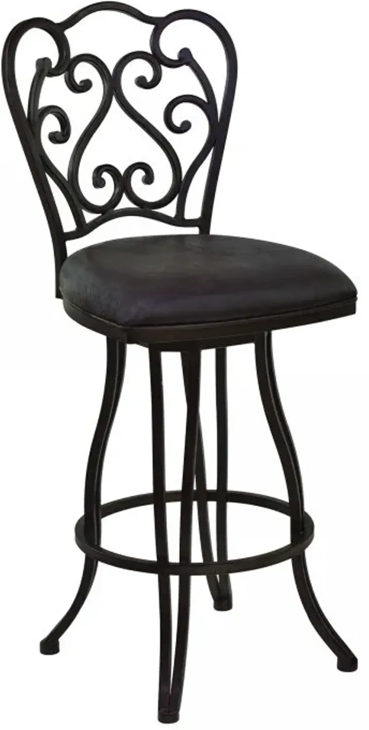 Armen Living Celeste Bandero Espresso 26" Swivel Counter Stool