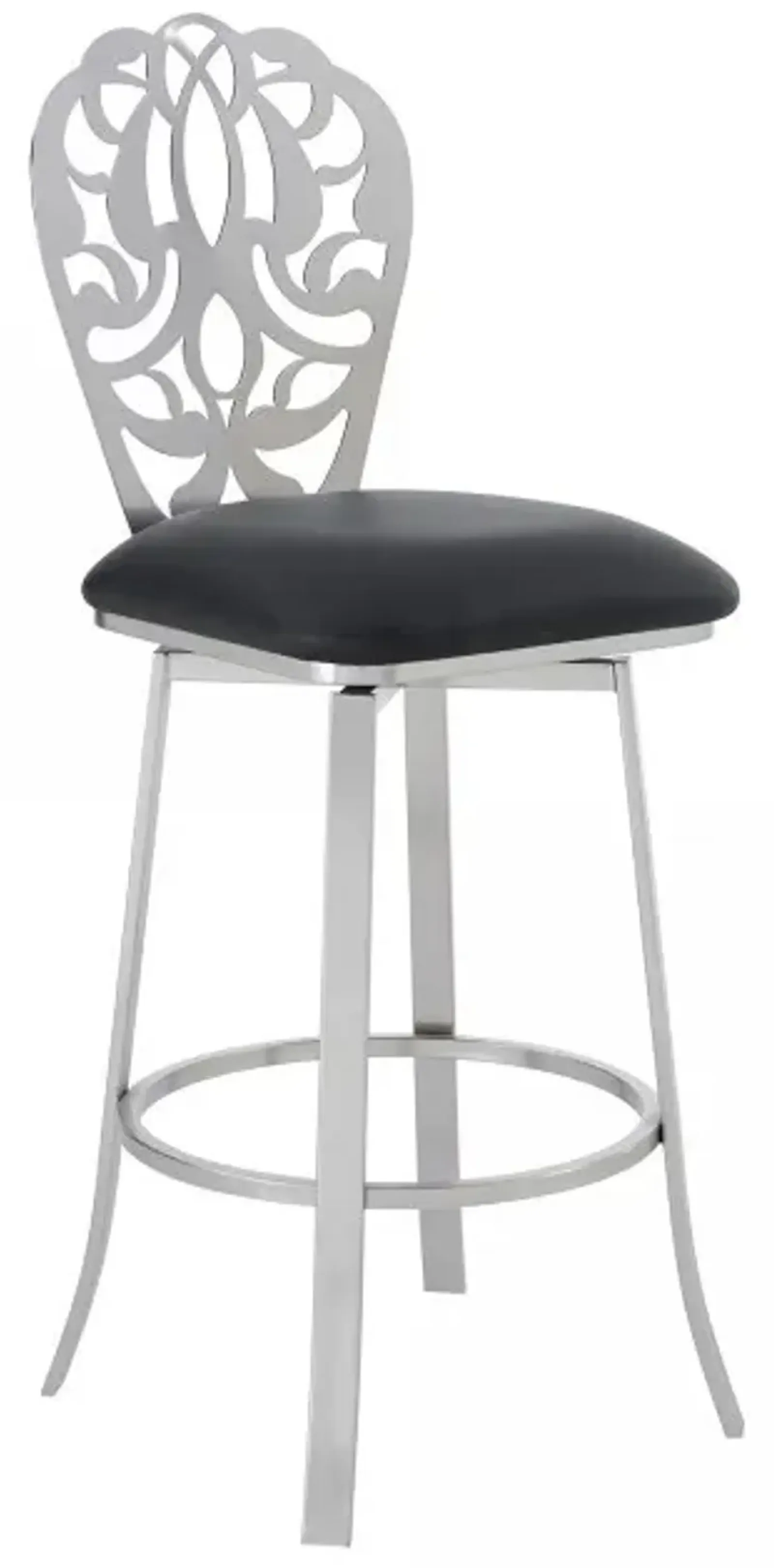 Armen Living Cherie Black 30" Bar Stool