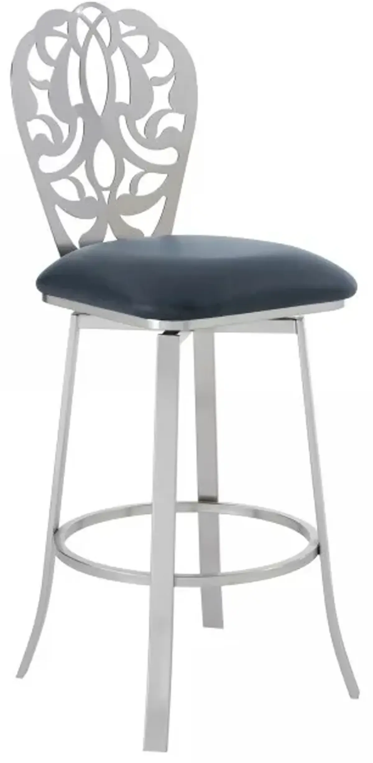 Armen Living Cherie Gray 26" Counter Stool