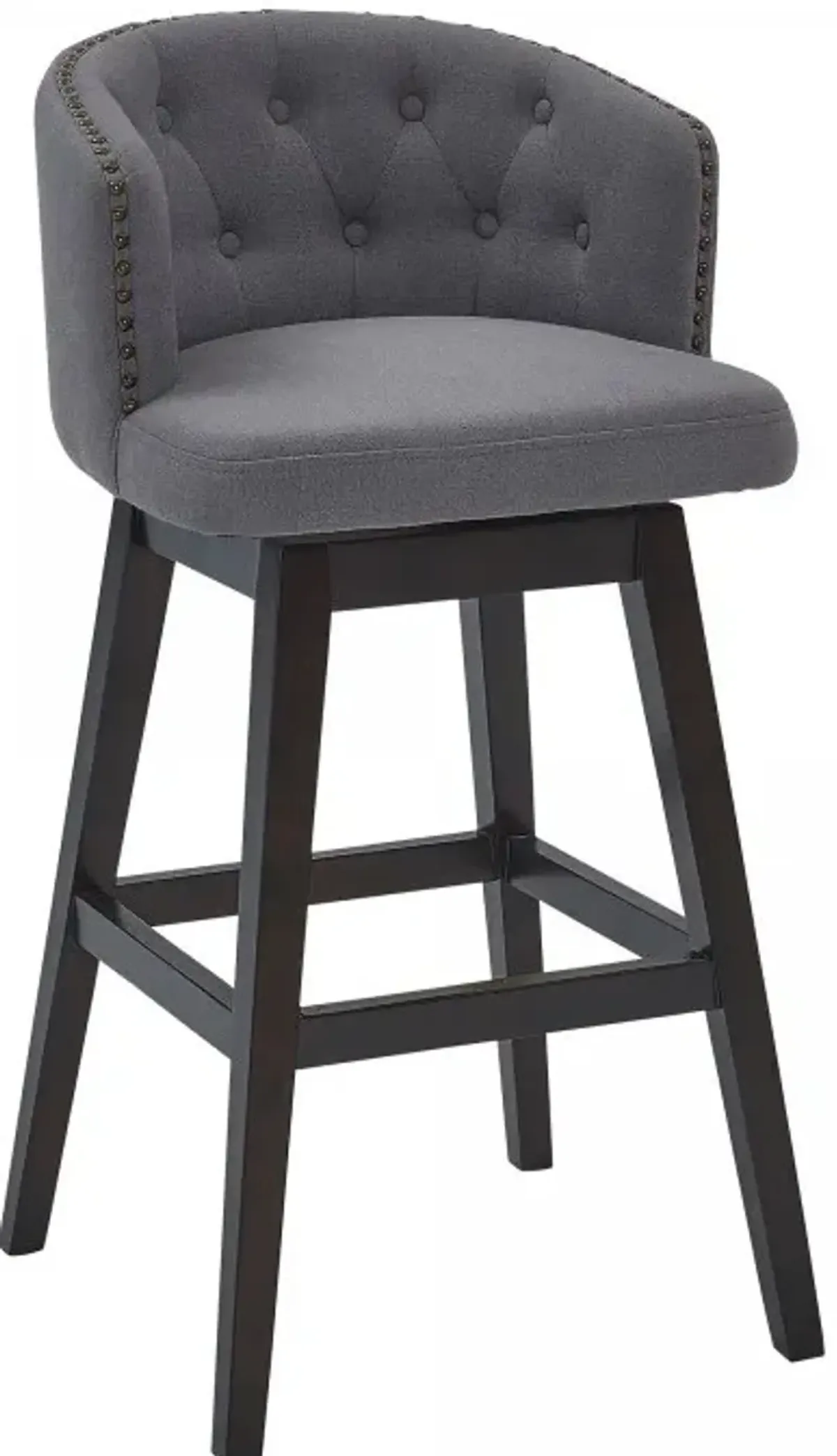 Armen Living Celine Gray 26" Counter Stool