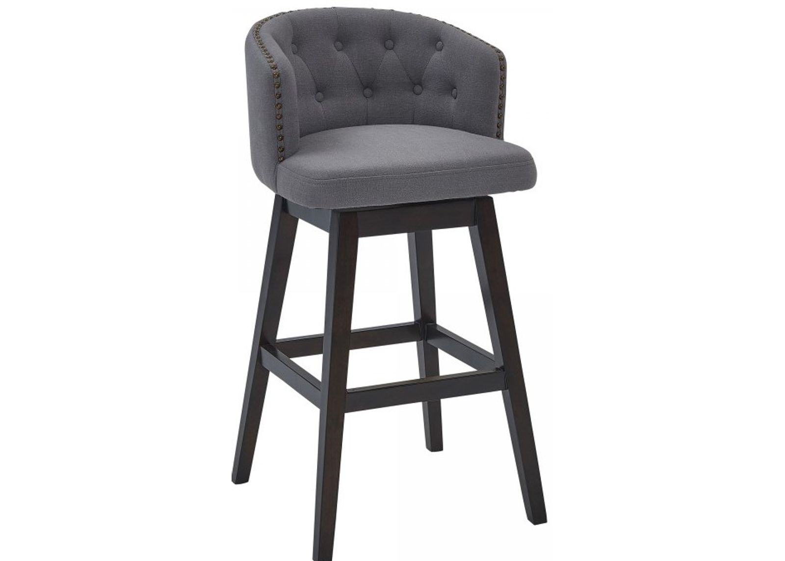 Armen Living Celine Gray 26" Counter Stool