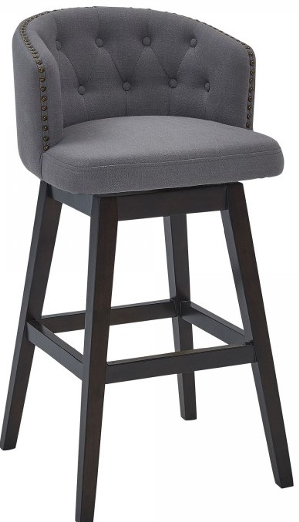 Armen Living Celine Gray 26" Counter Stool