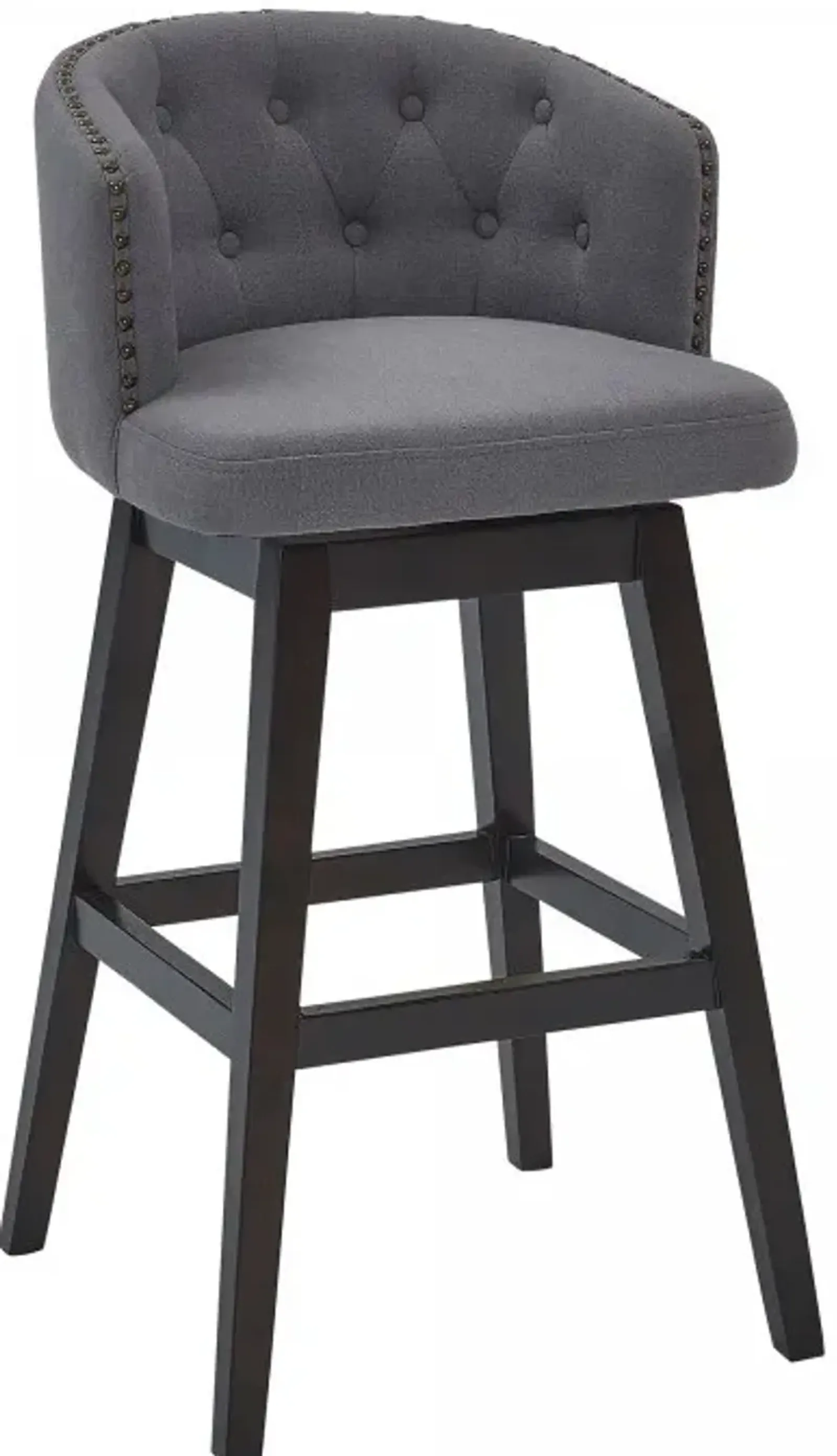 Armen Living Celine Gray 30" Bar Stool