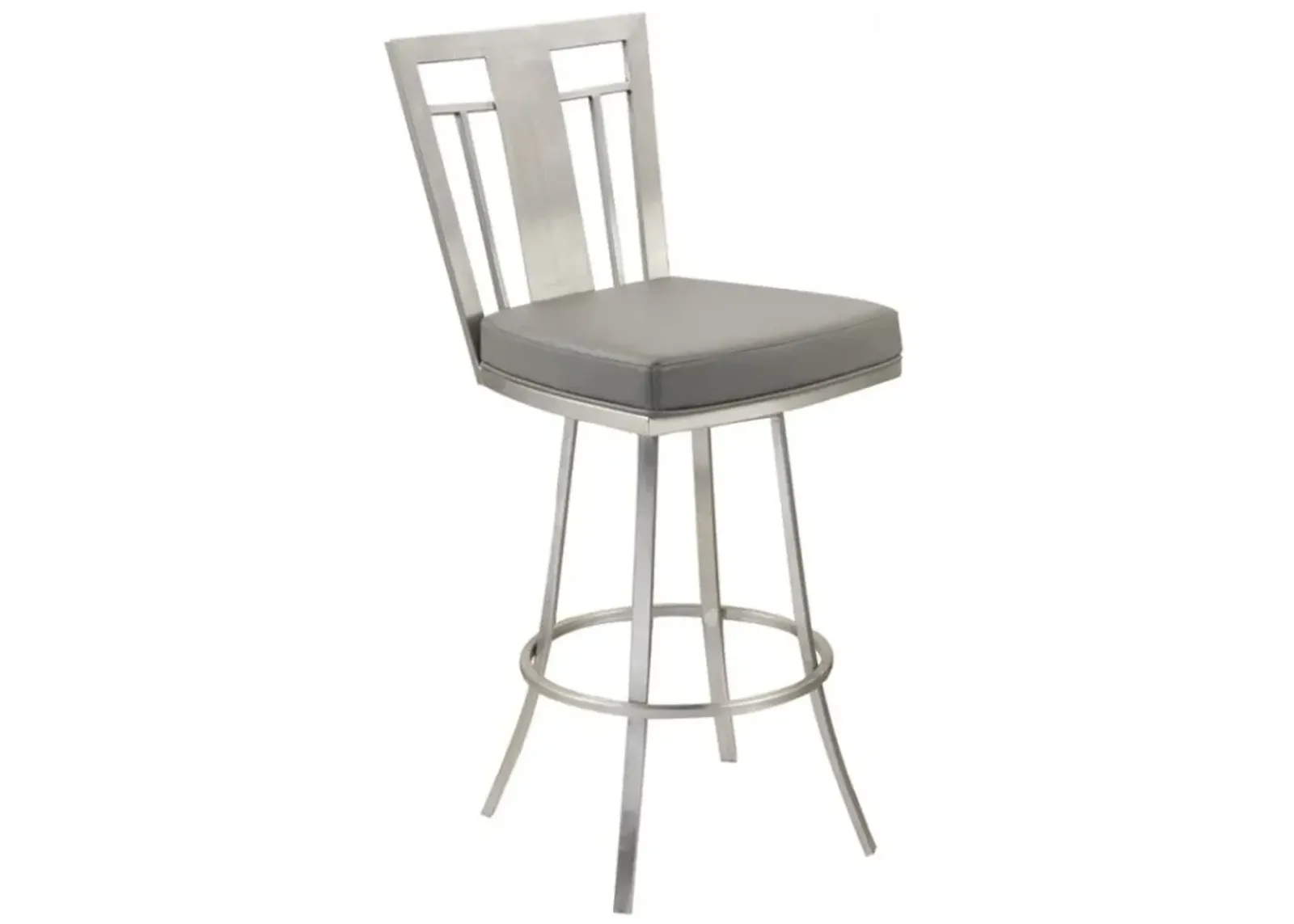 Armen Living Cleo Gray 26" Swivel Bar Stool