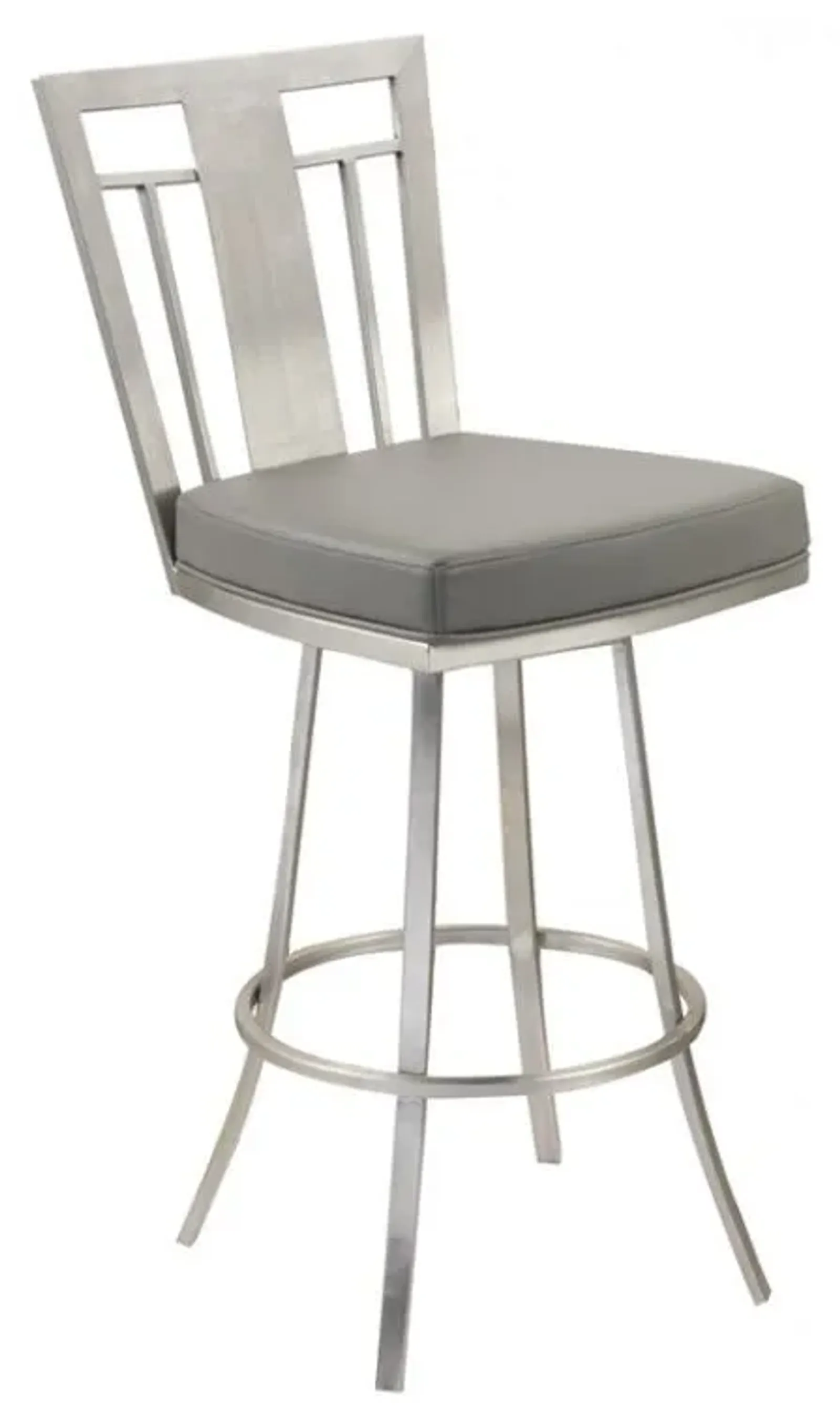 Armen Living Cleo Gray 30" Swivel Bar Stool