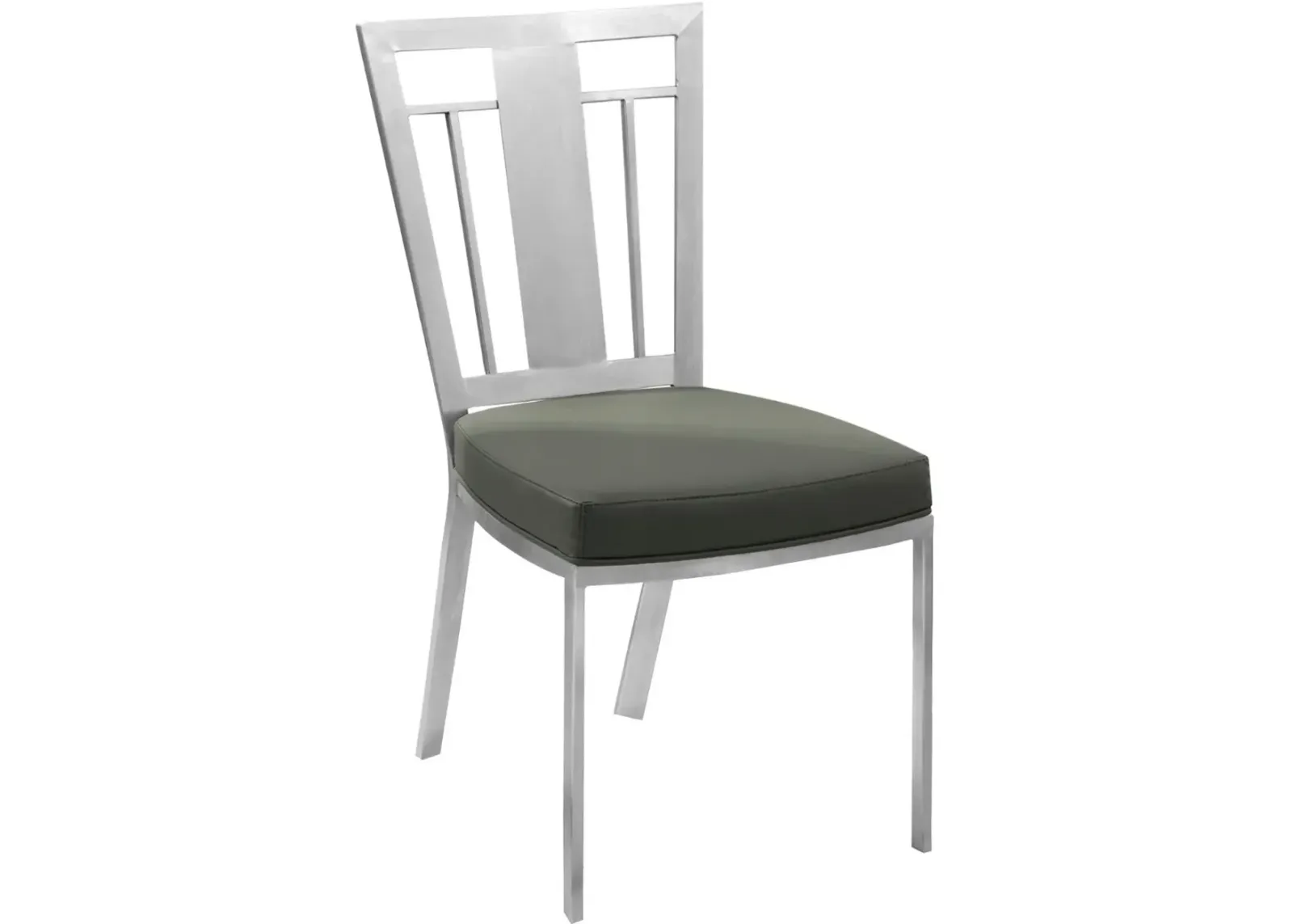 Armen Living Cleo 2-Piece Gray Dining Chairs