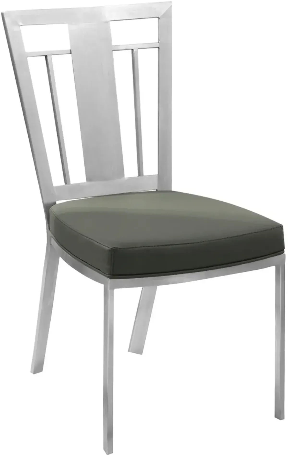 Armen Living Cleo 2-Piece Gray Dining Chairs