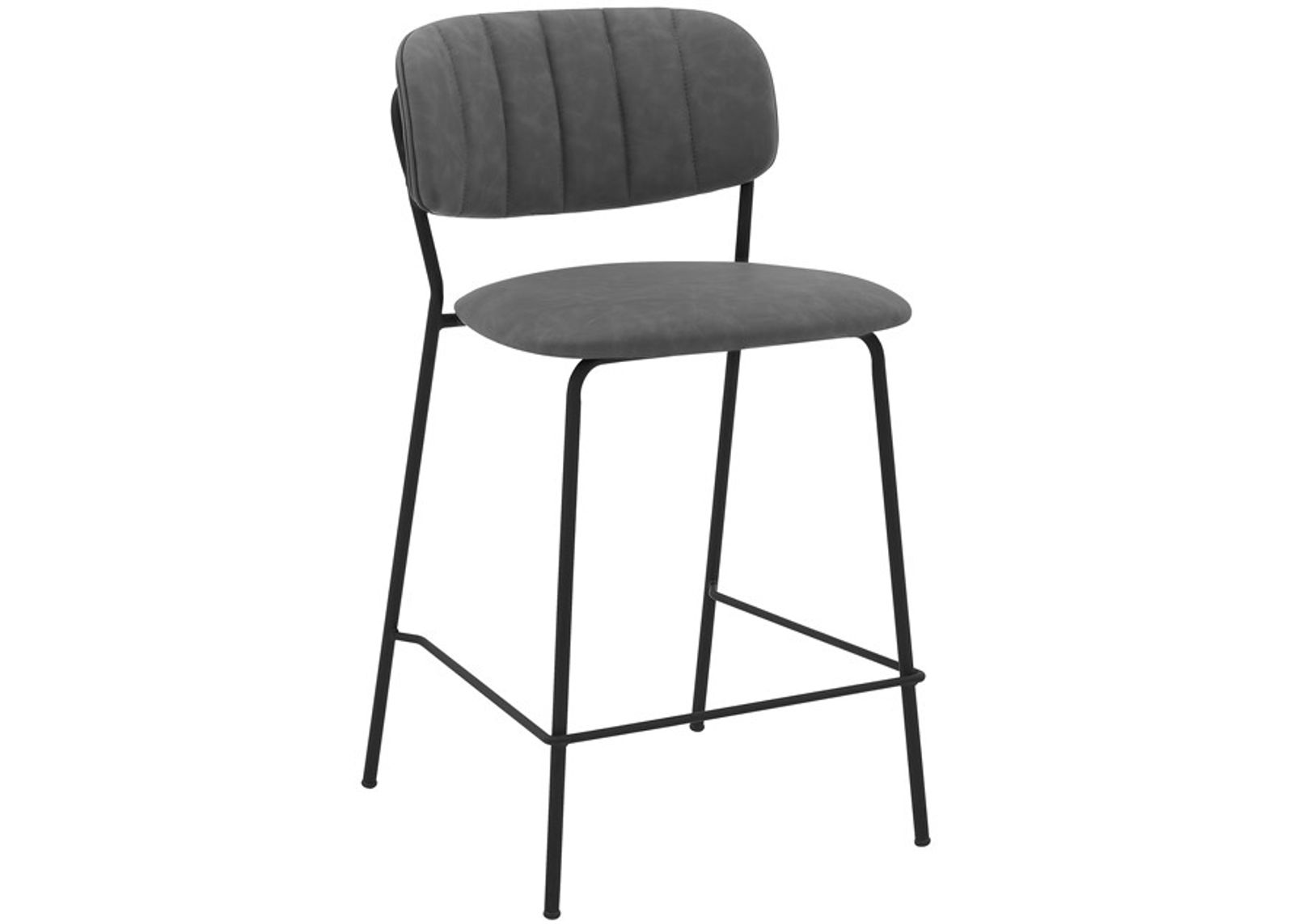 Armen Living Carlo Gray 26" Counter Stool