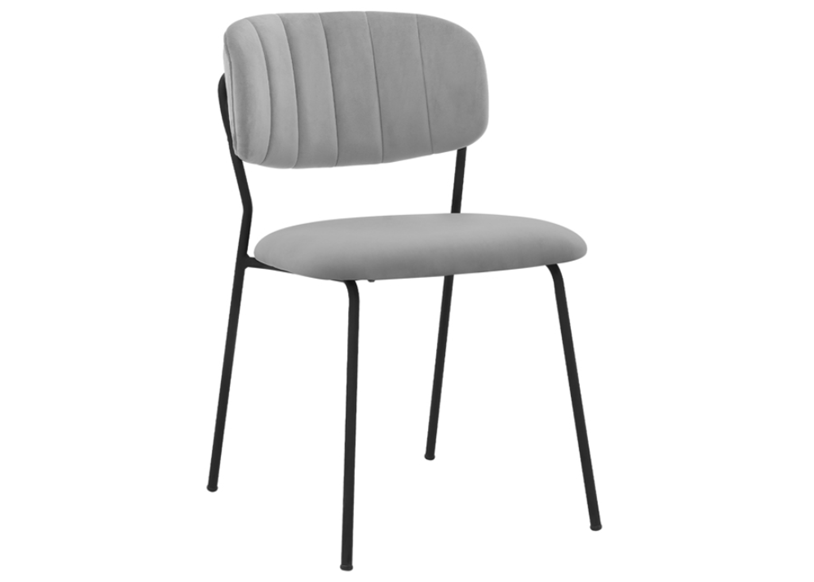 Armen Living Carlo 2-Piece Gray Dining Chairs