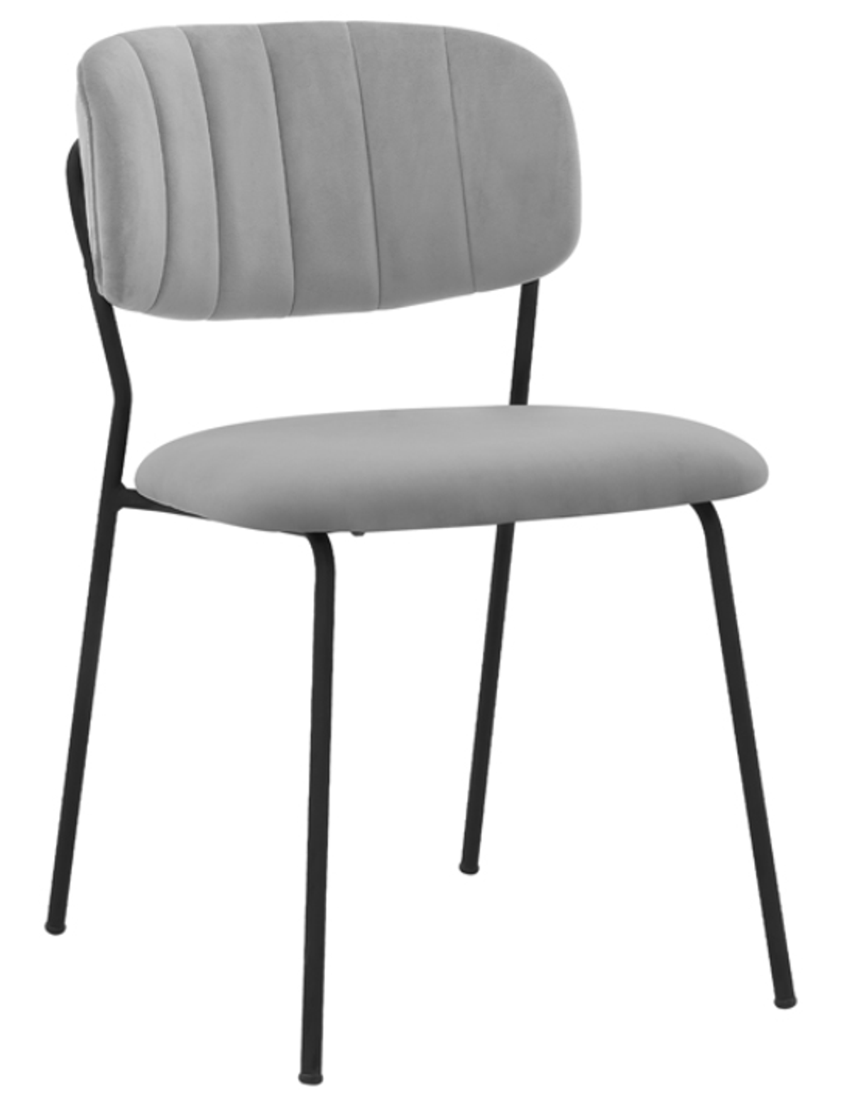 Armen Living Carlo 2-Piece Gray Dining Chairs