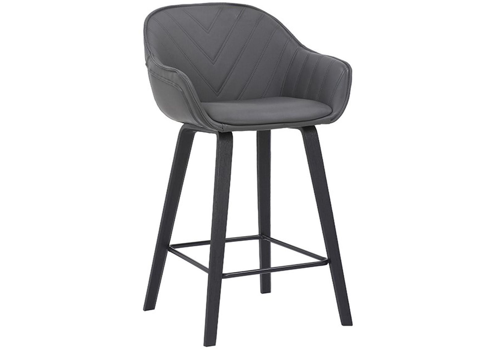 Armen Living Crimson Black/Gray Bar Stool