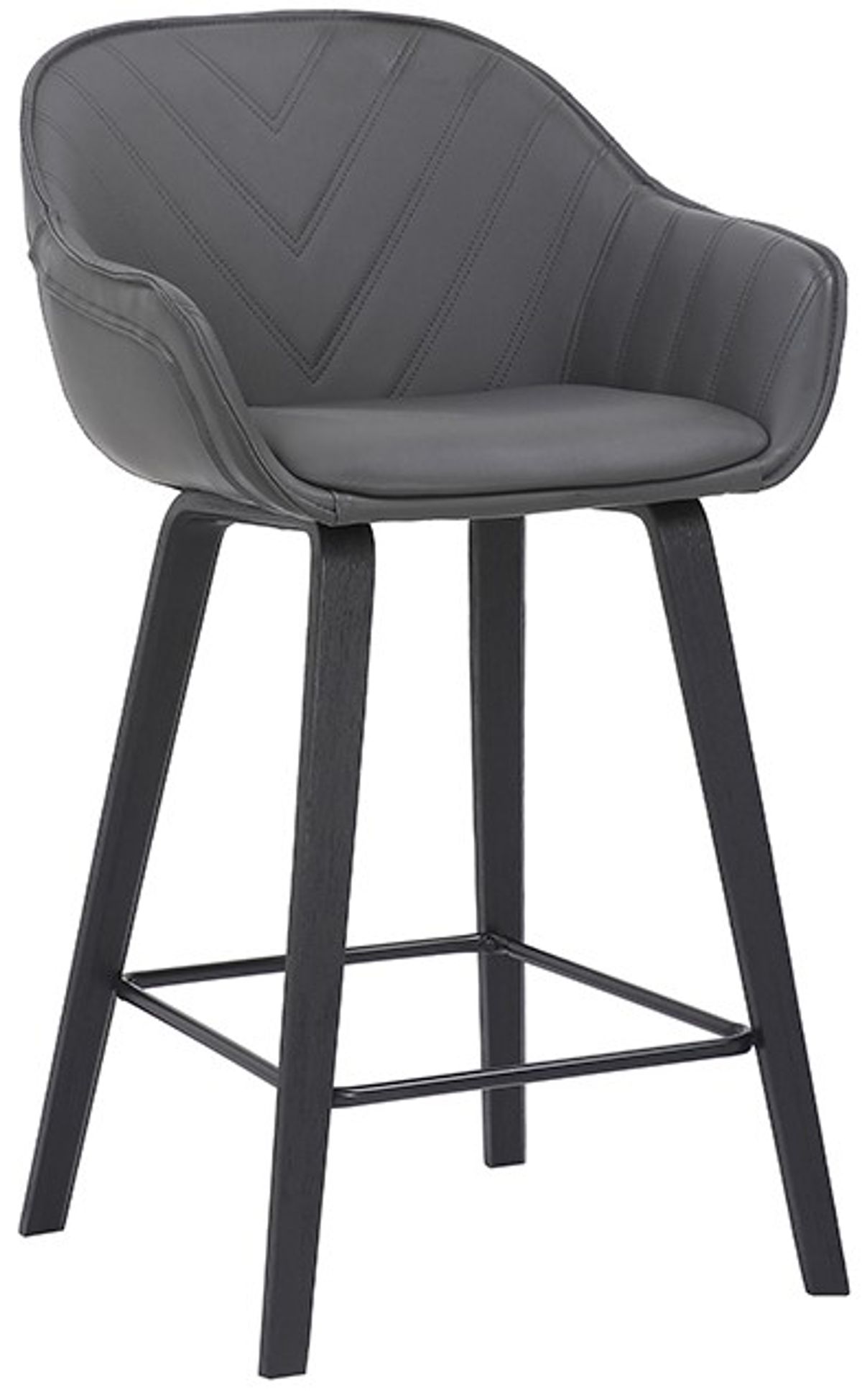 Armen Living Crimson Black/Gray Bar Stool