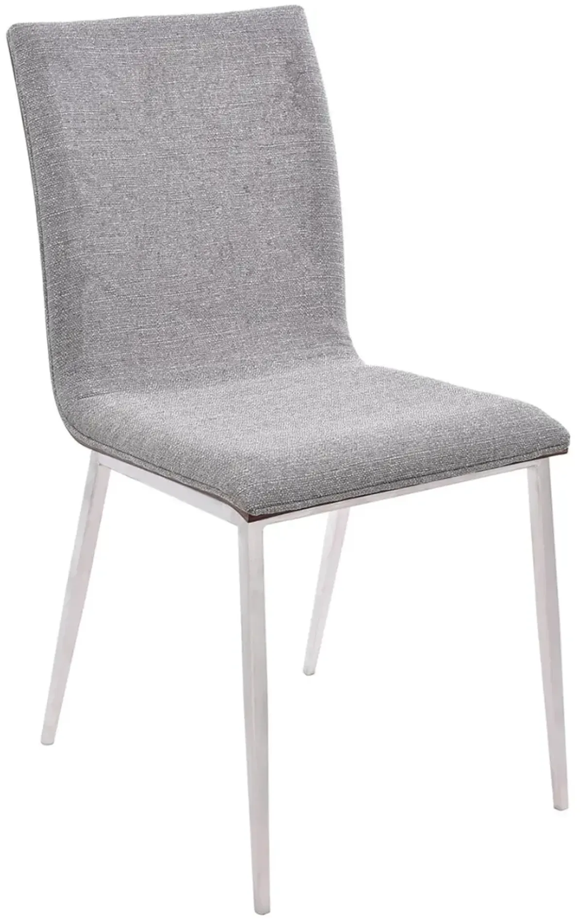 Armen Living Crystal 2-Piece Gray Dining Chairs