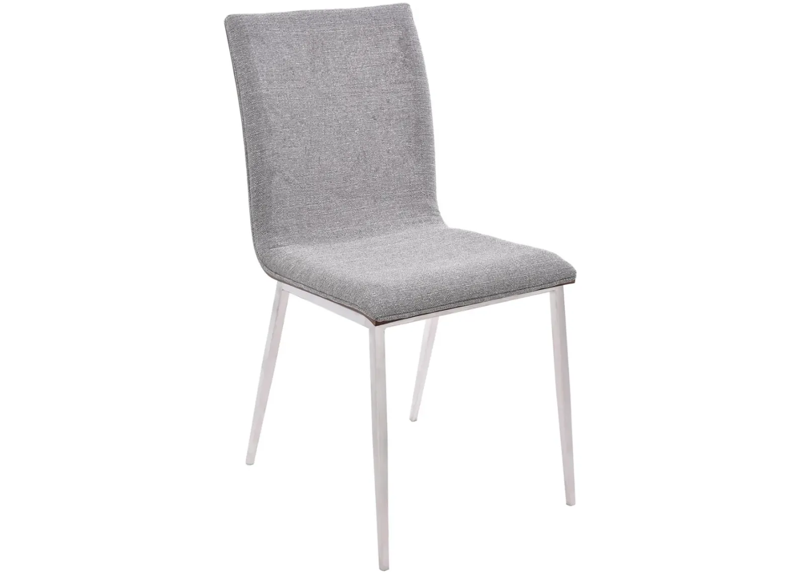 Armen Living Crystal 2-Piece Gray Dining Chairs