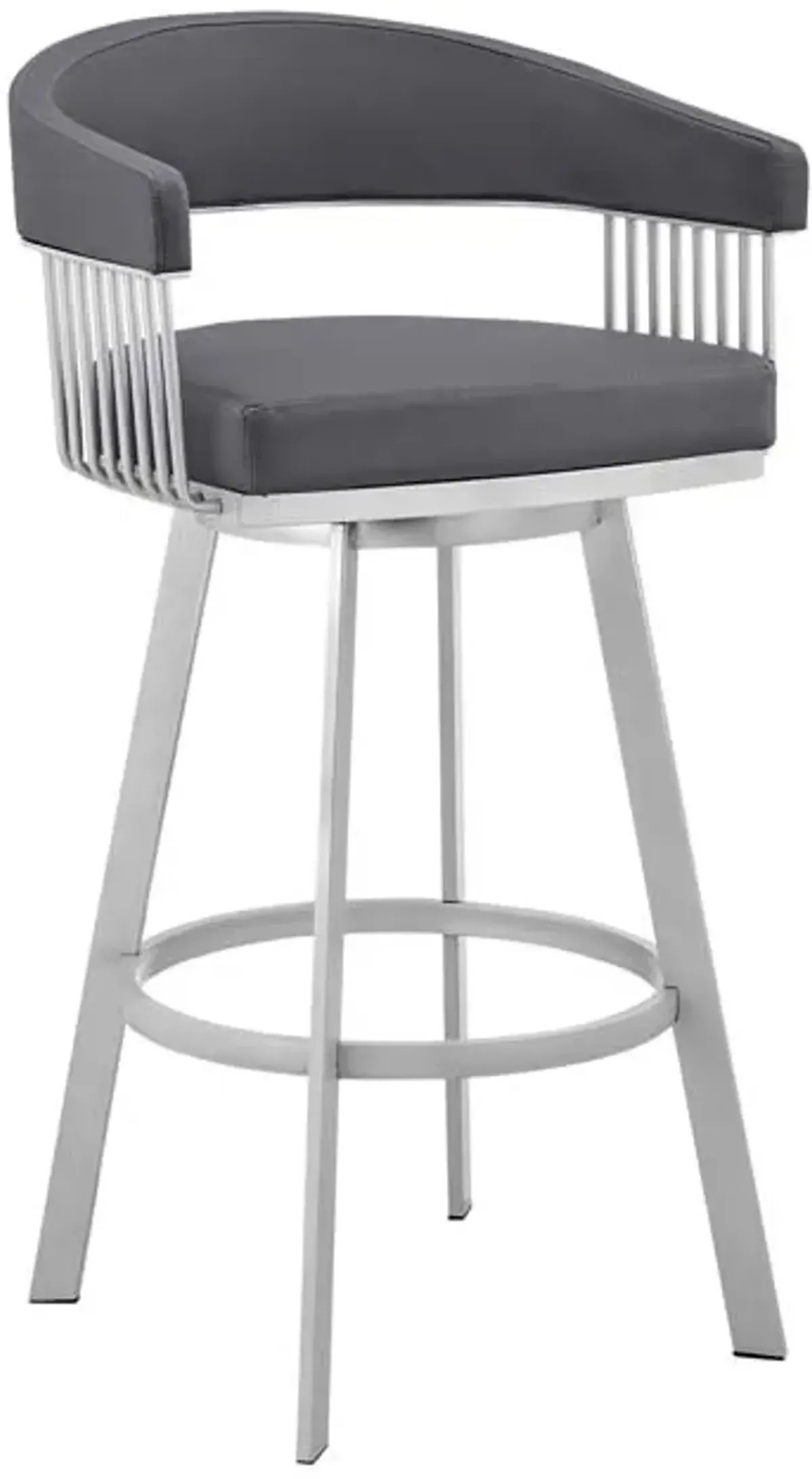 Armen Living Chelsea Slate Grey 26" Counter Stool