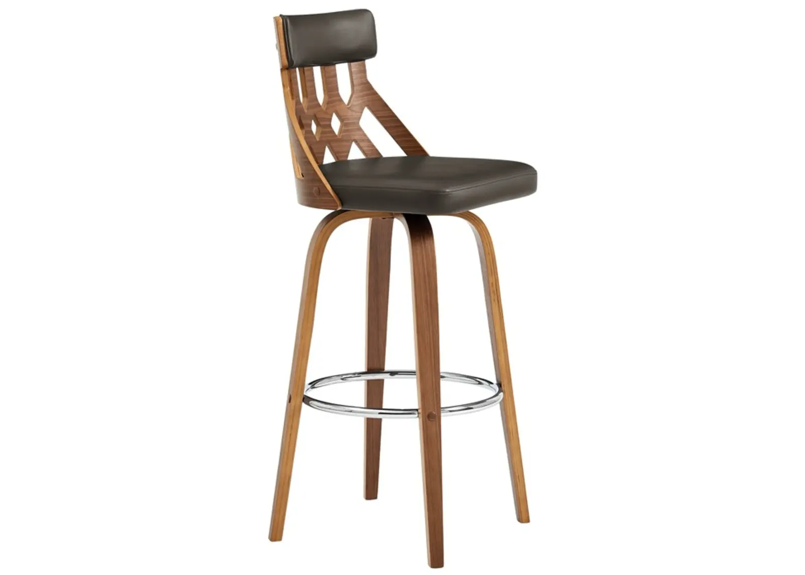 Armen Living Crux Brown 26" Swivel Counter Stool