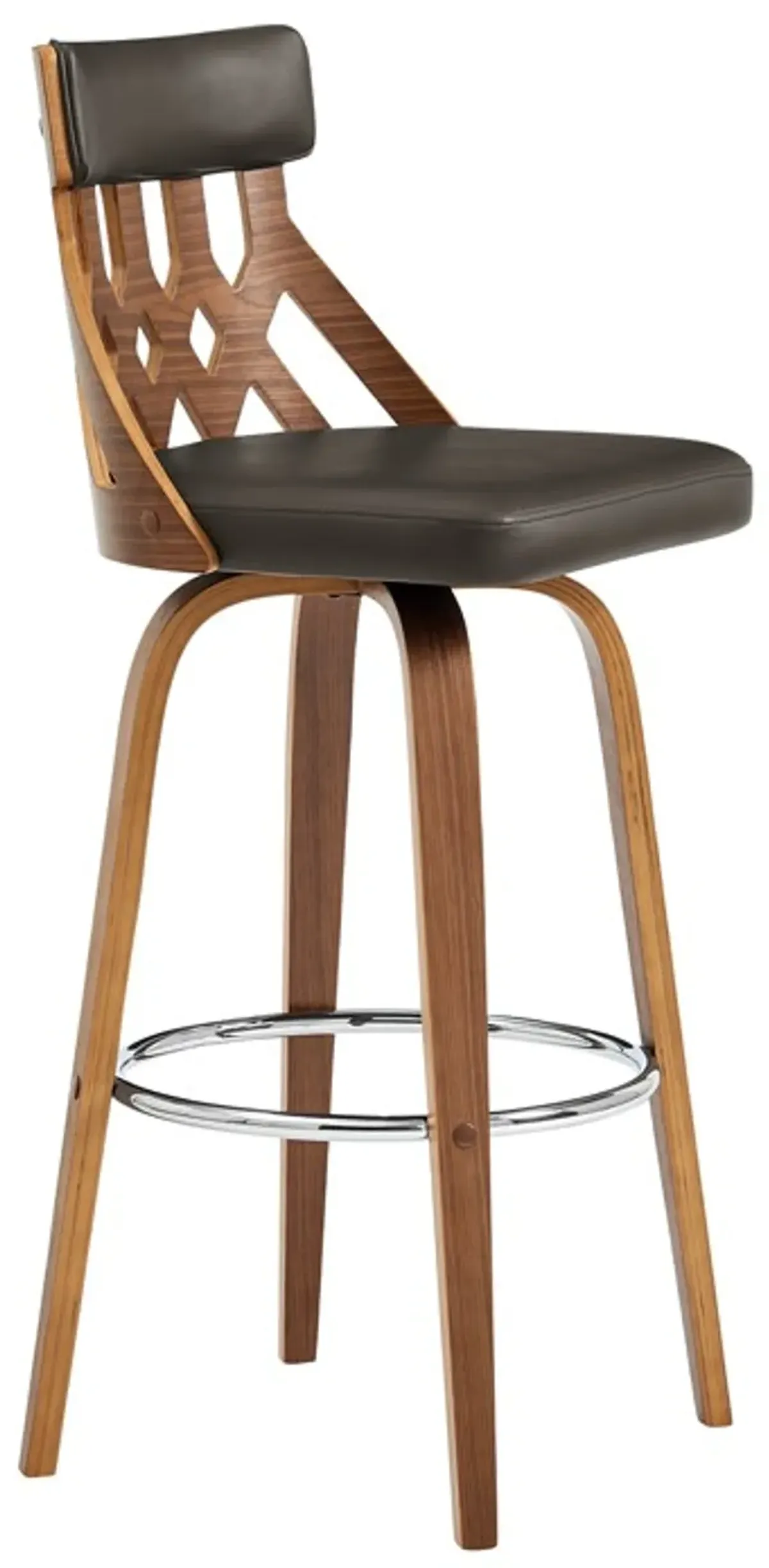 Armen Living Crux Brown 26" Swivel Counter Stool