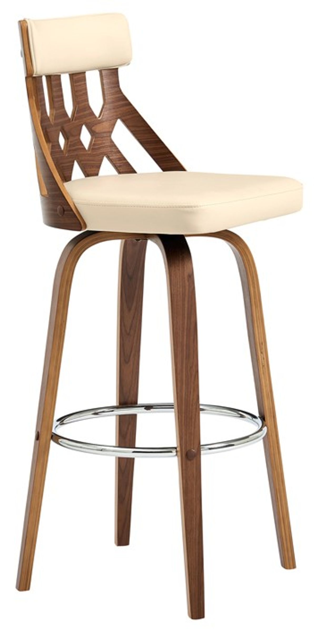 Armen Living Crux Cream 26" Swivel Counter Stool