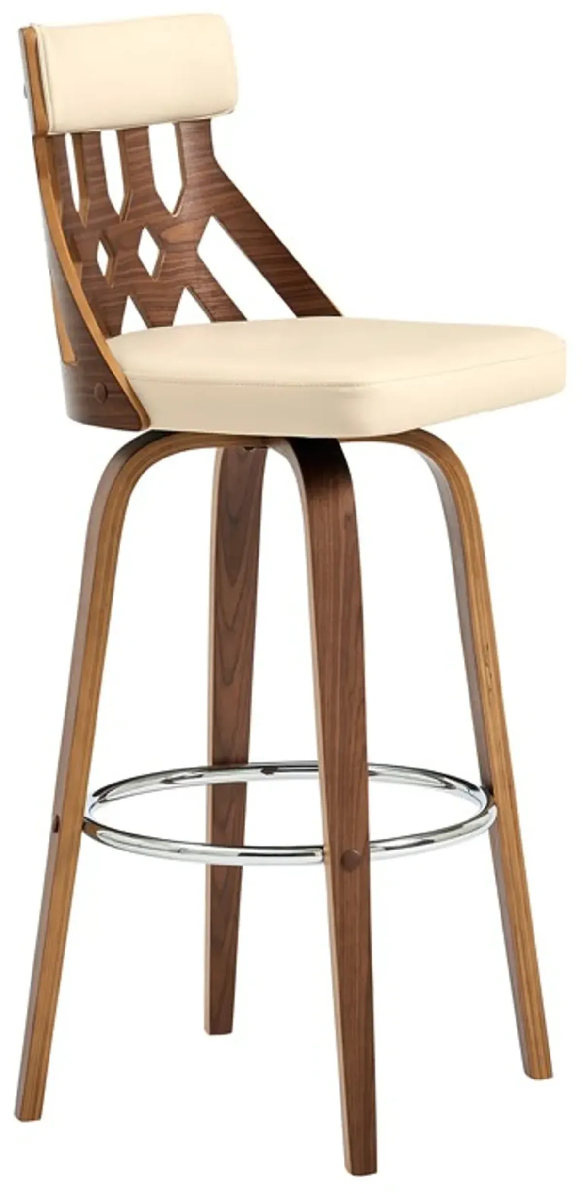 Armen Living Crux Cream 26" Swivel Counter Stool