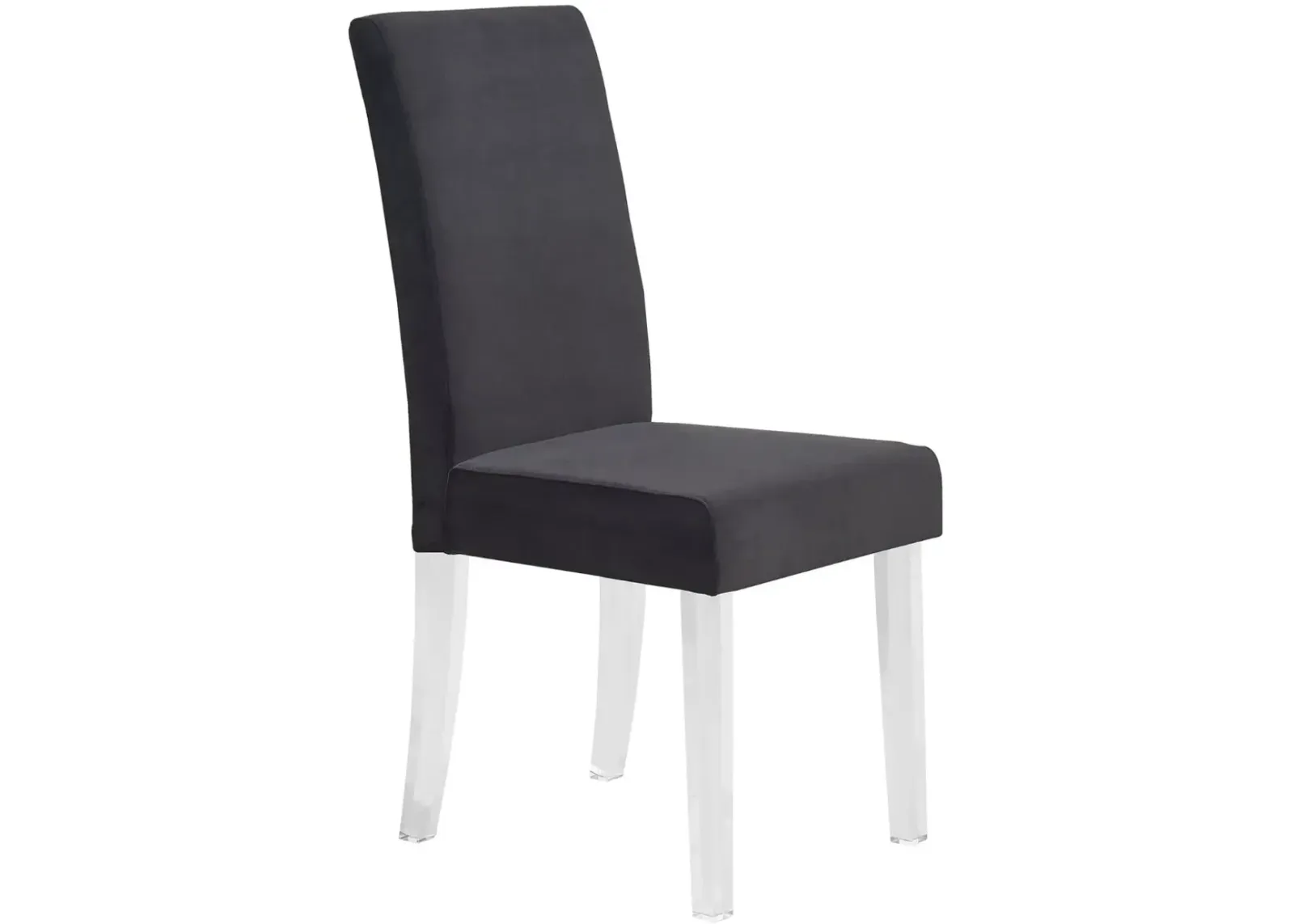 Armen Living Dalia 2-Piece Black Dining Chairs