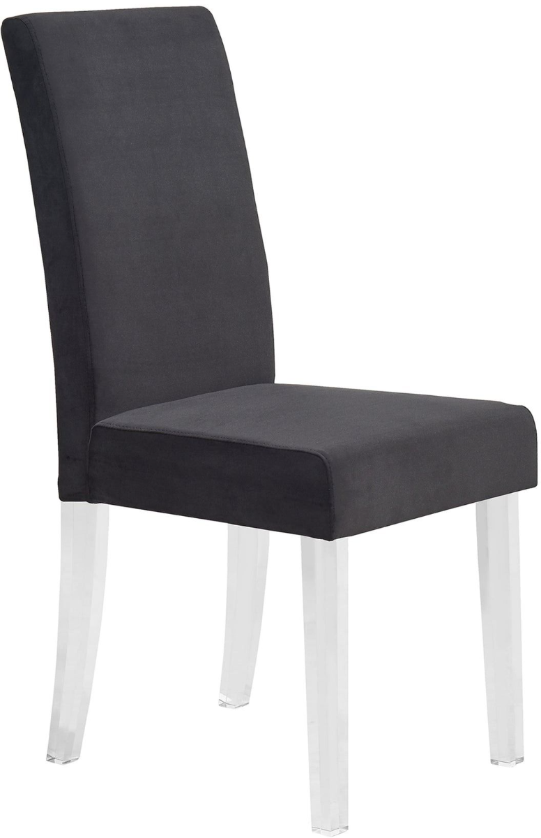 Armen Living Dalia 2-Piece Black Dining Chairs