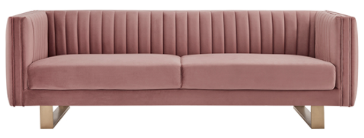 Armen Living Delilah Blush Sofa