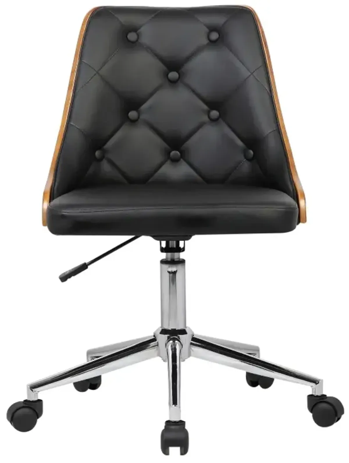 Armen Living Diamond Tufted Black Office Chair
