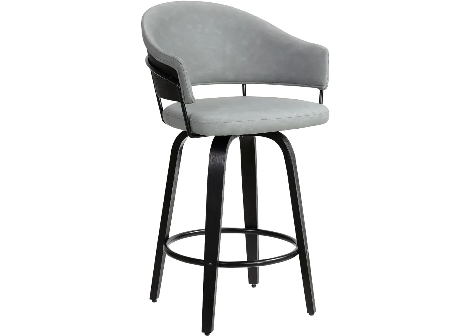 Armen Living Doral Dark Gray 26" Counter Stool