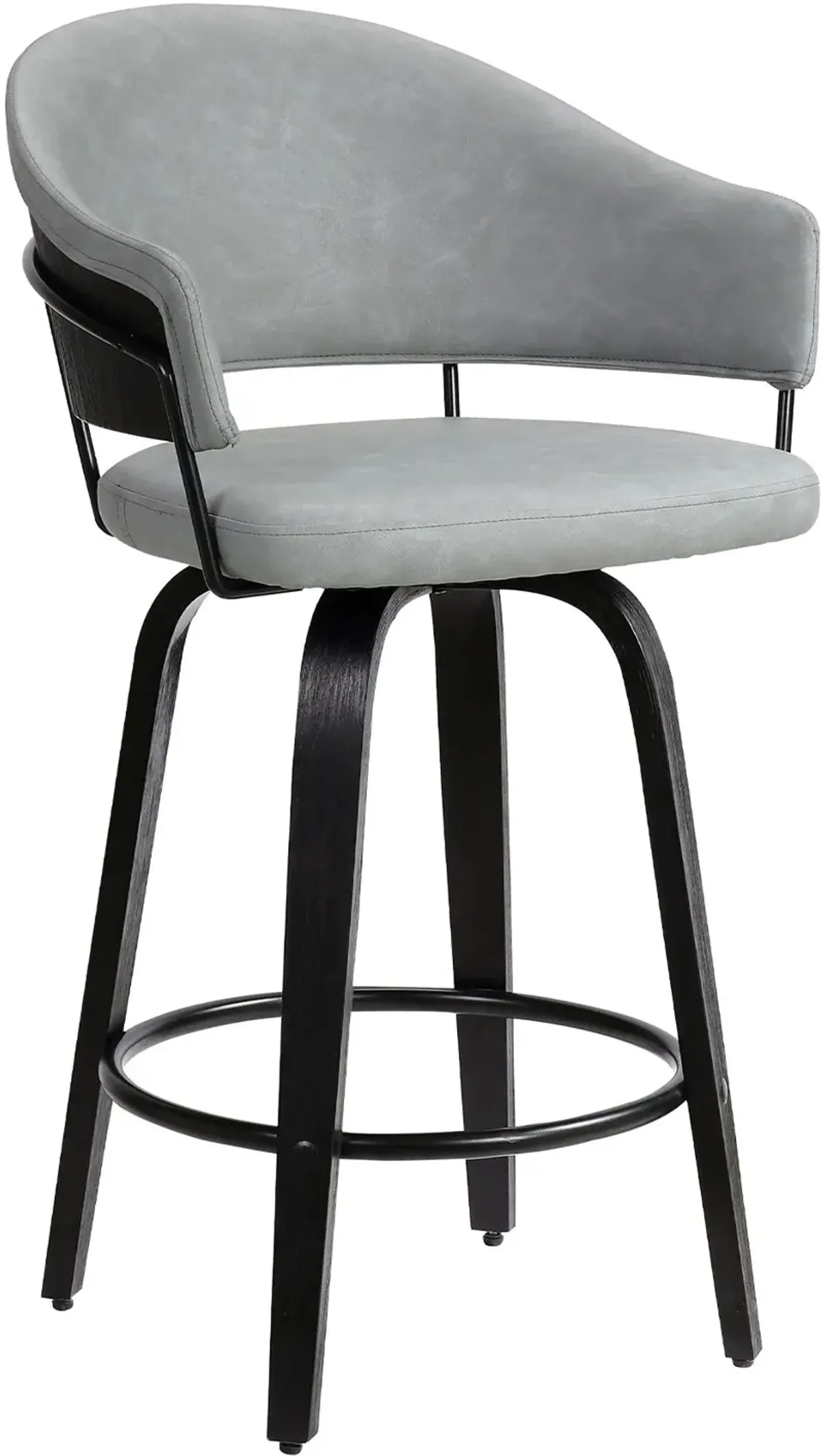 Armen Living Doral Dark Gray 26" Counter Stool